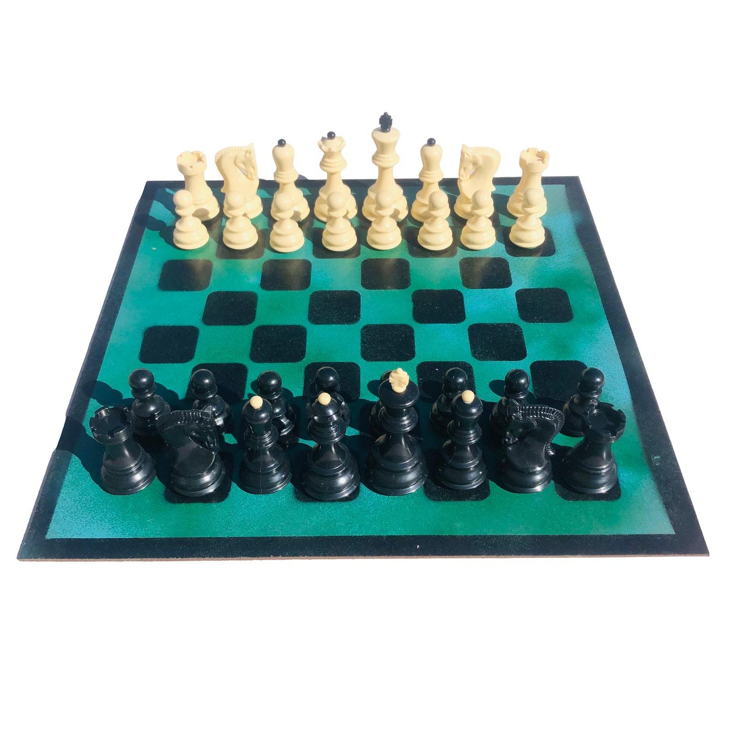 Large Chess Set - Dark Green