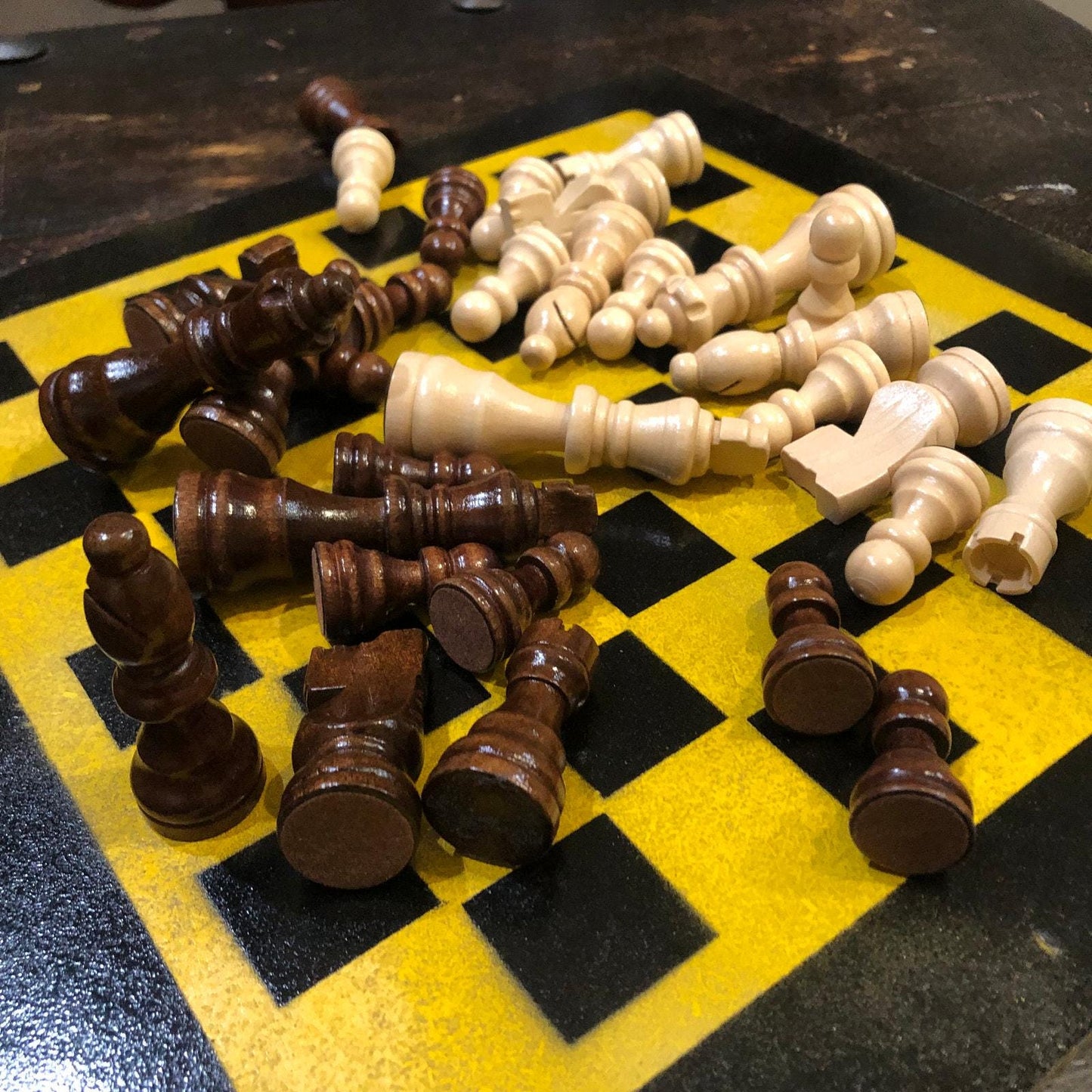 Chess Set - Black & Yellow