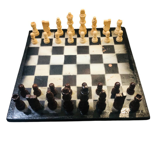 Scrapbook Chess Set - Vintage Cream