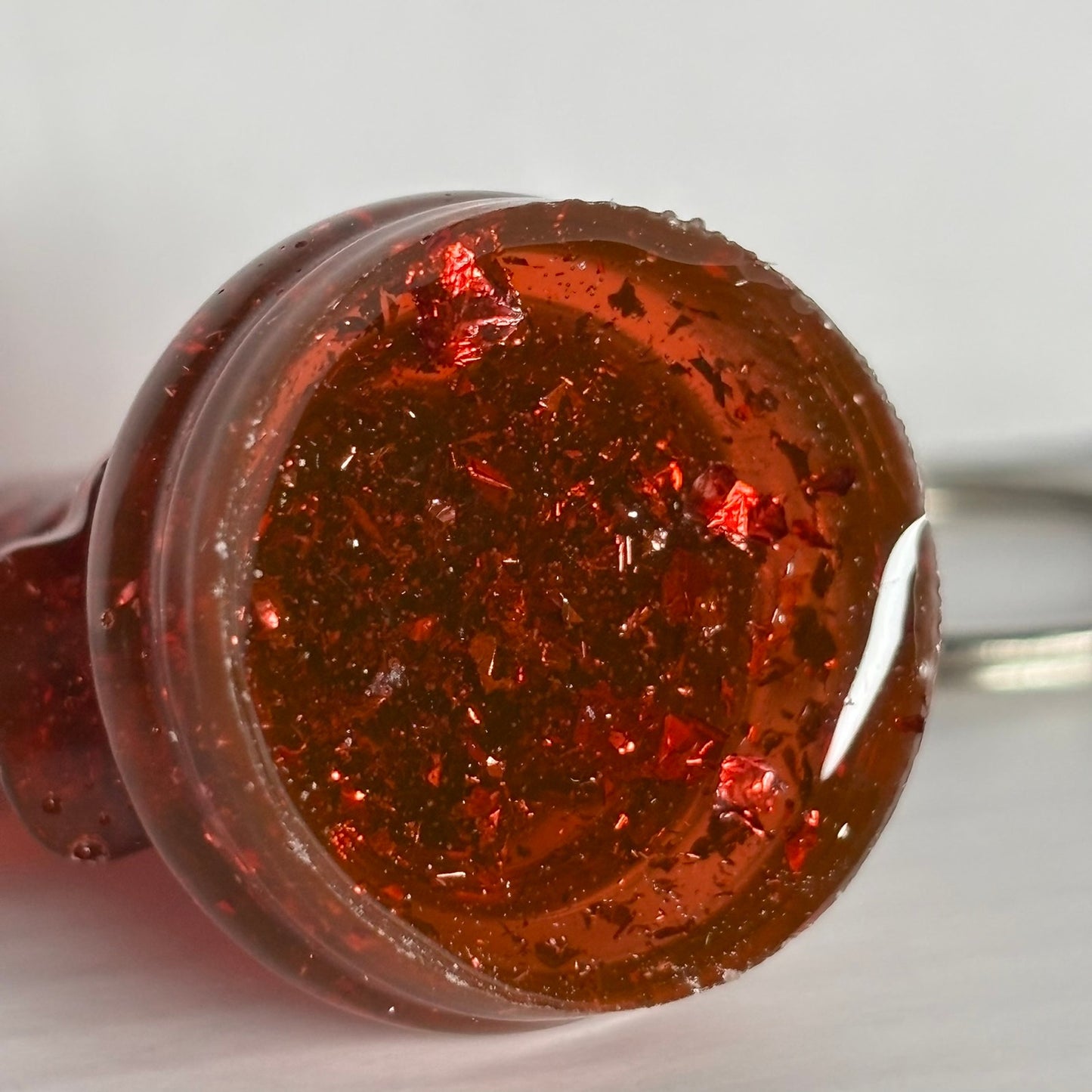 Fire Red Knight Handmade Resin Keychain - One of a Kind Design