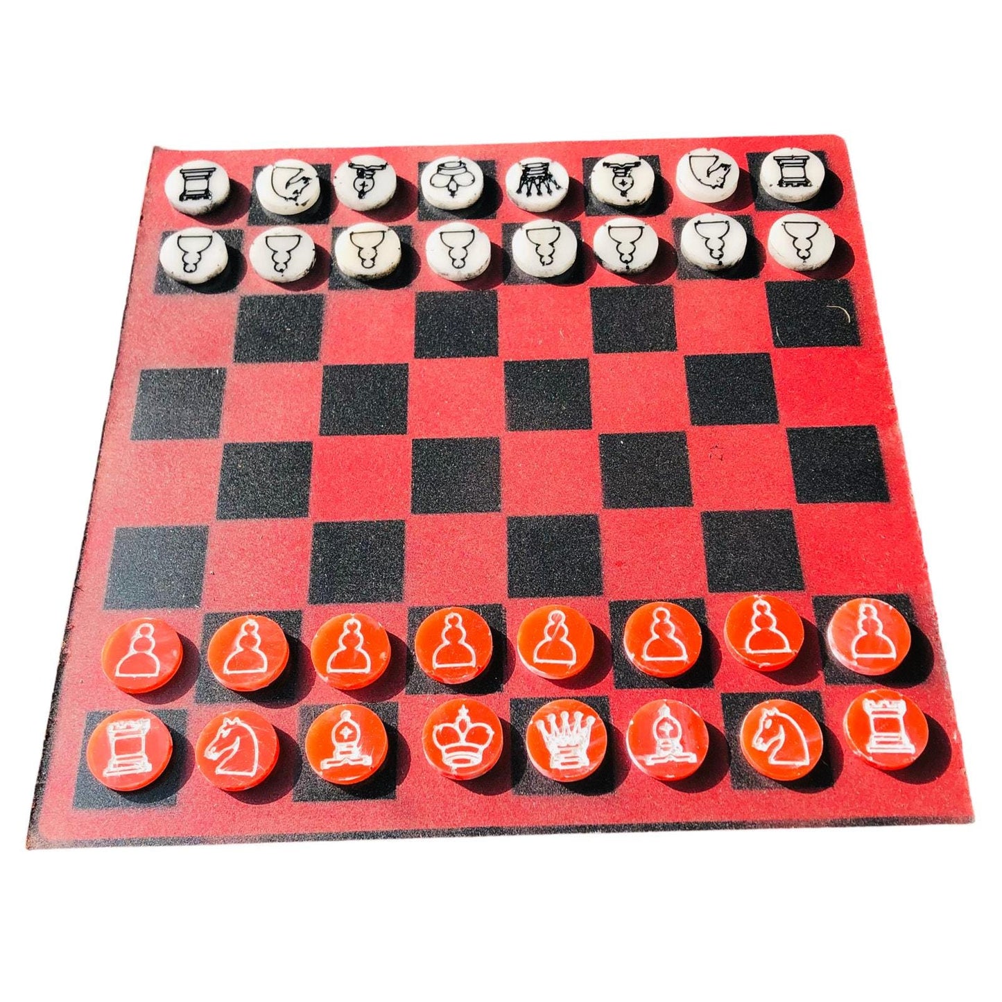 Chess Set - Red and Black Classic