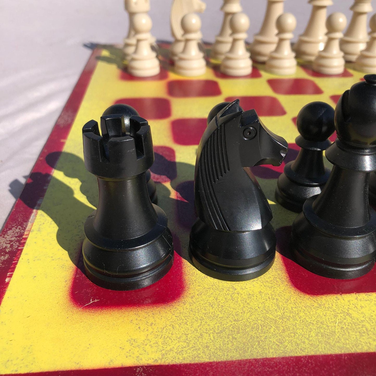 Large Chess Set - USC Colors