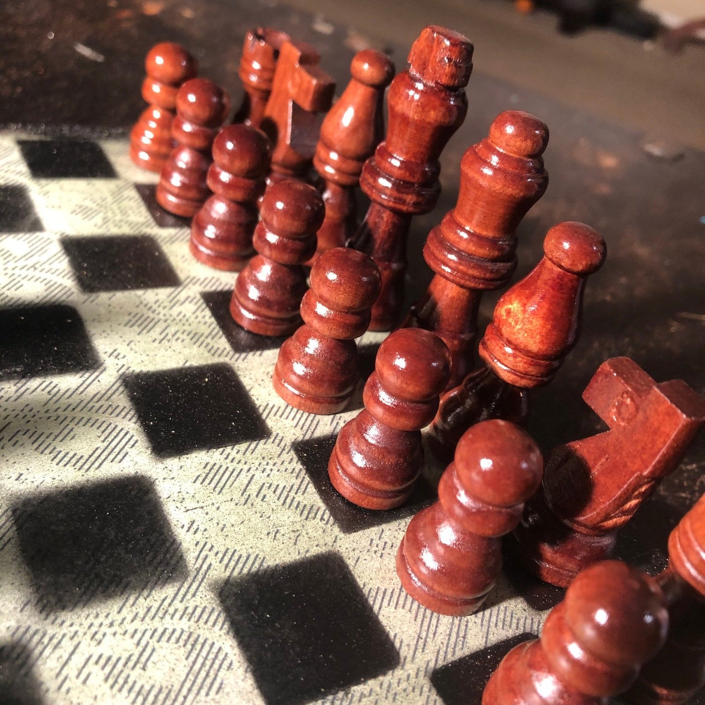 Scrapbook Chess Set - Vintage Style