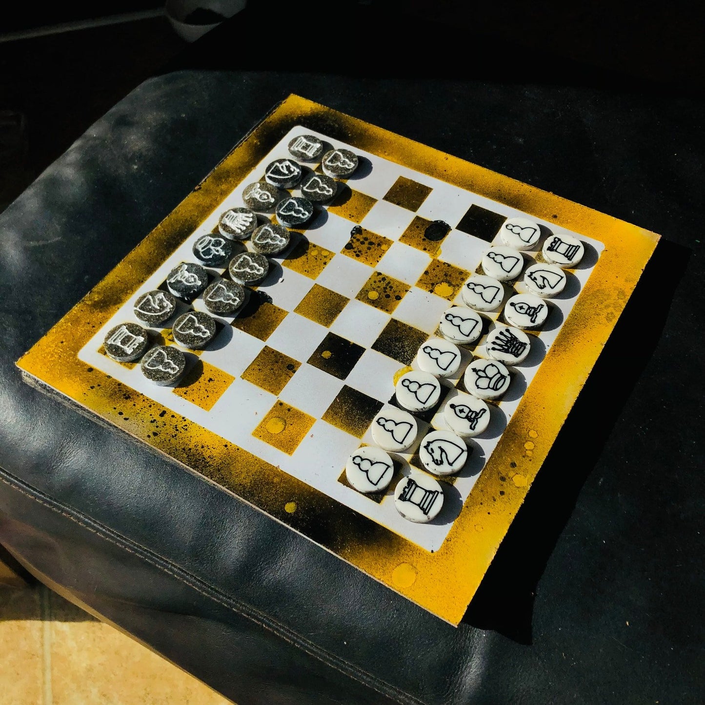 Chess Set - Dirty Yellow