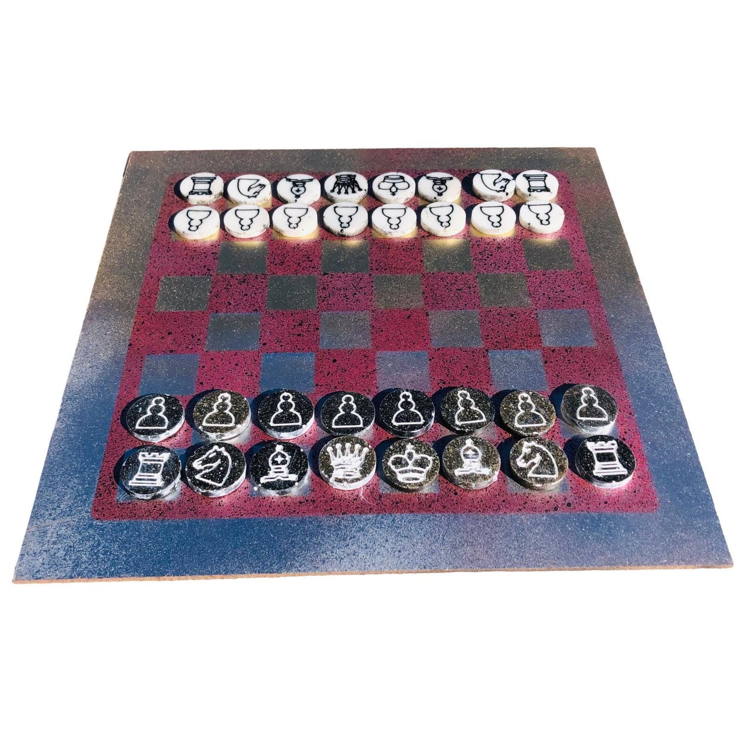 Chess Set - Chrome Violet