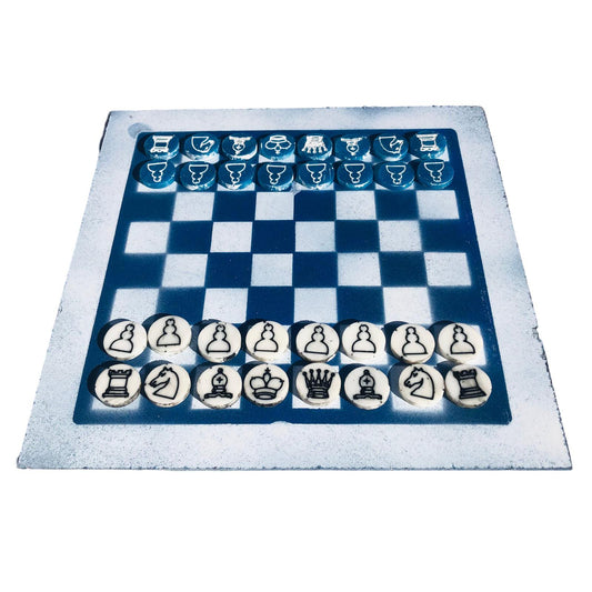 Chess Set - Blue Ice