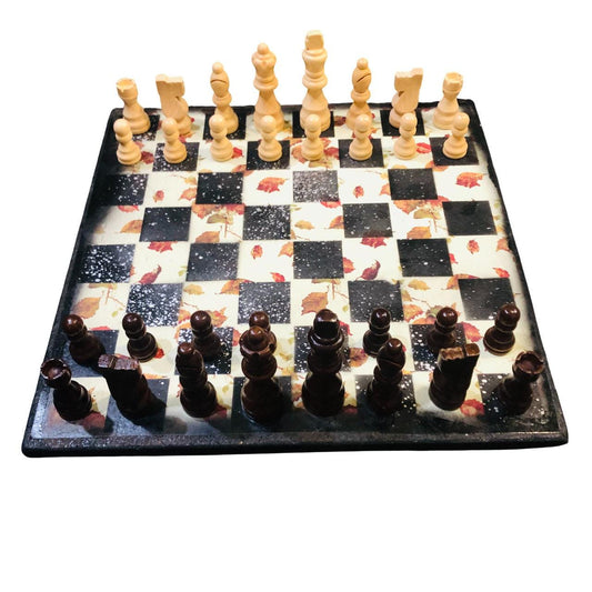 Scrapbook Chess Set - Autumn Season