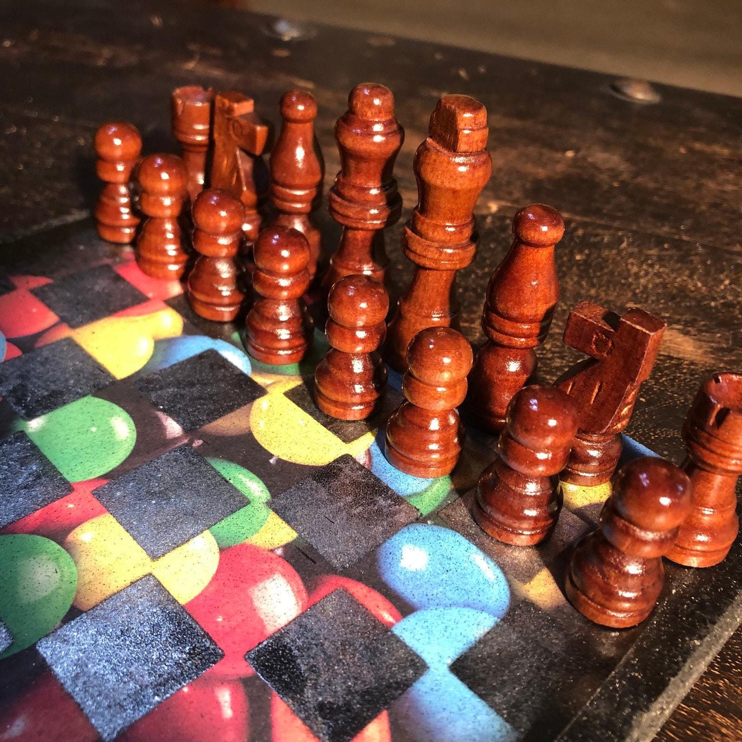 Scrapbook Chess Set - Candy Pieces