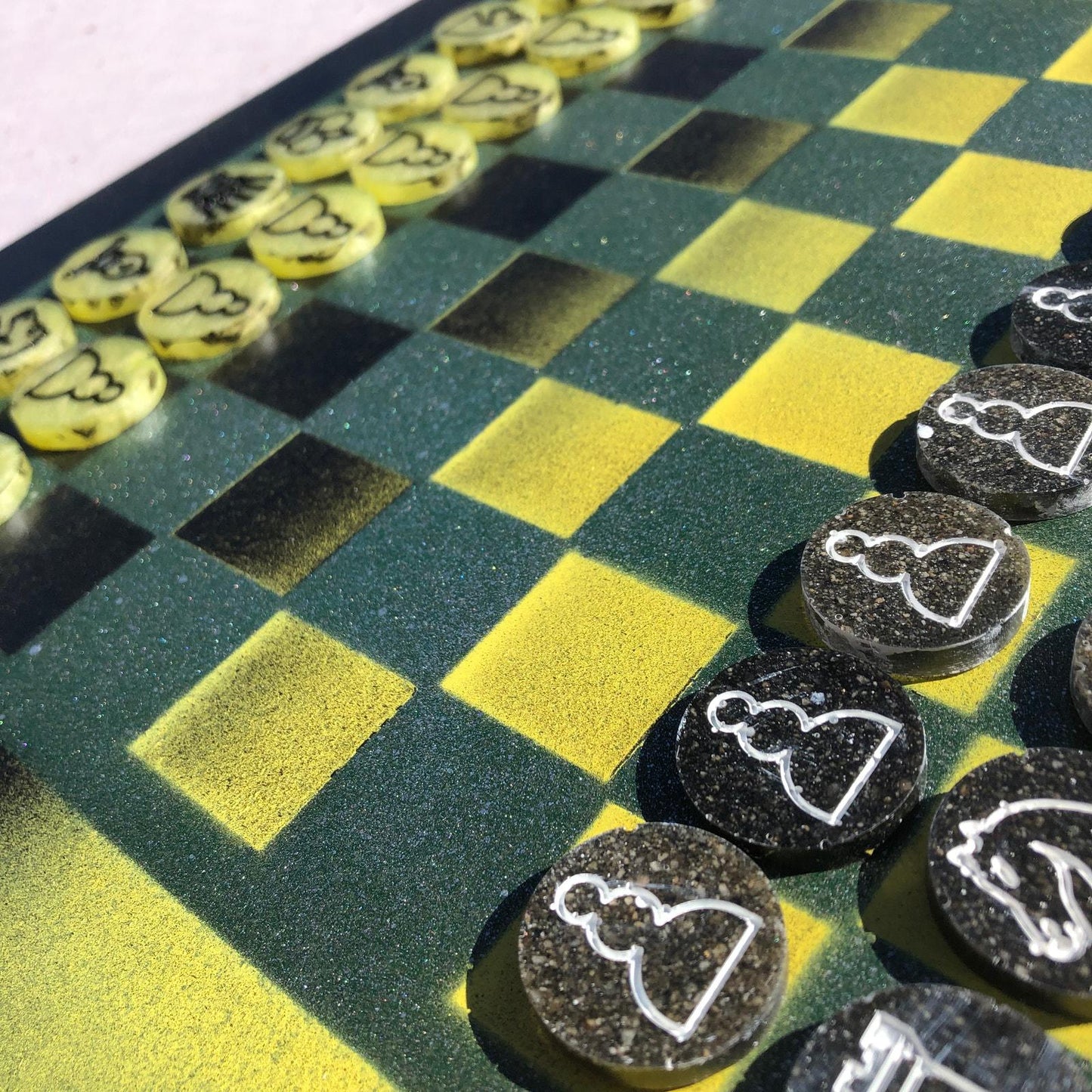 Chess Set - Green Bay Colors