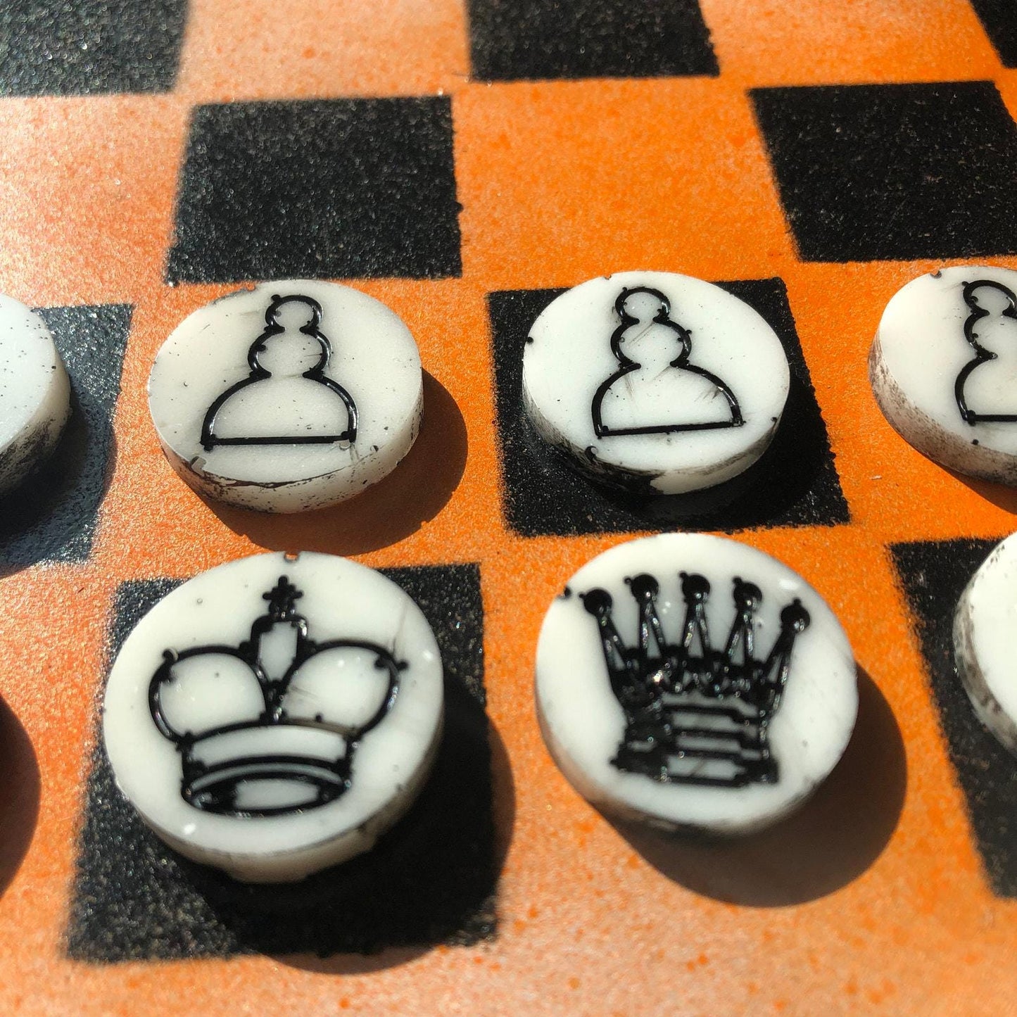 Chess Set - Orange Cream