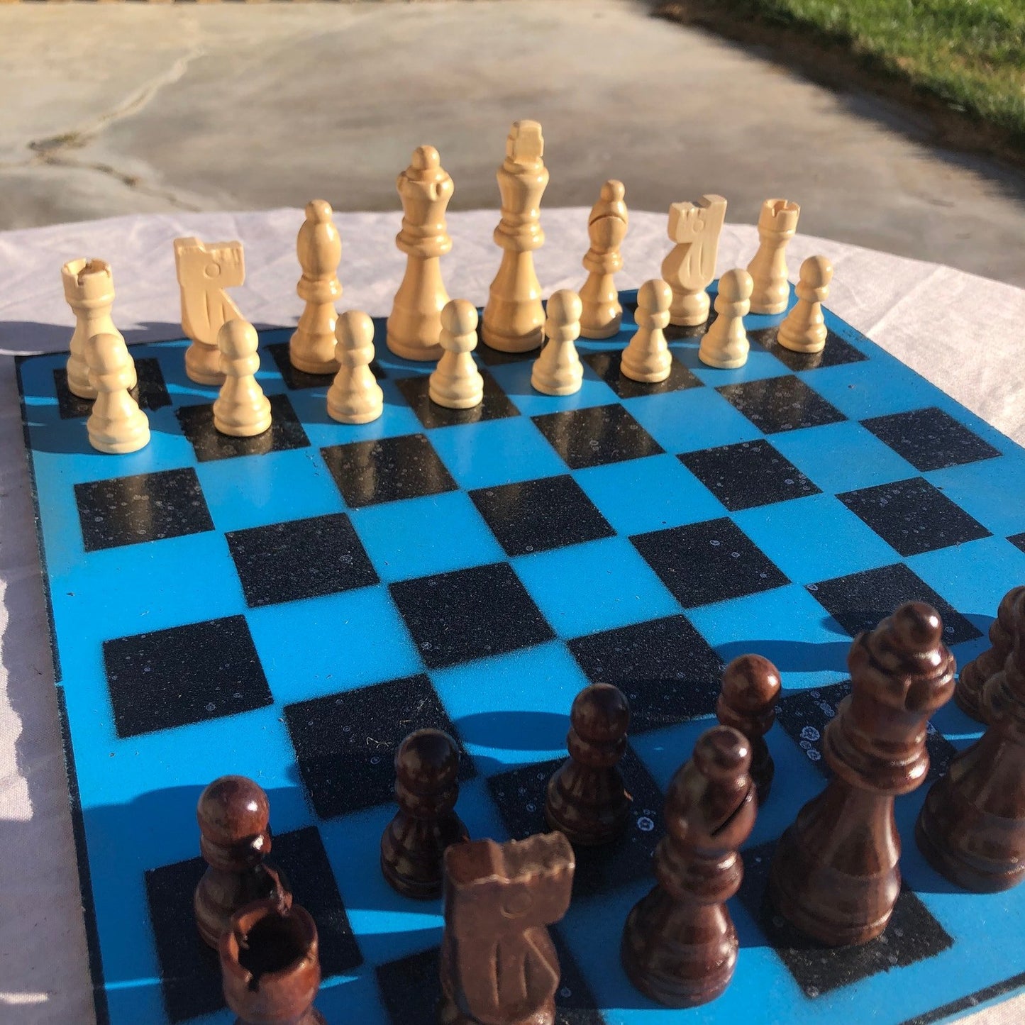 Chess Set - Beautiful Sky Blue