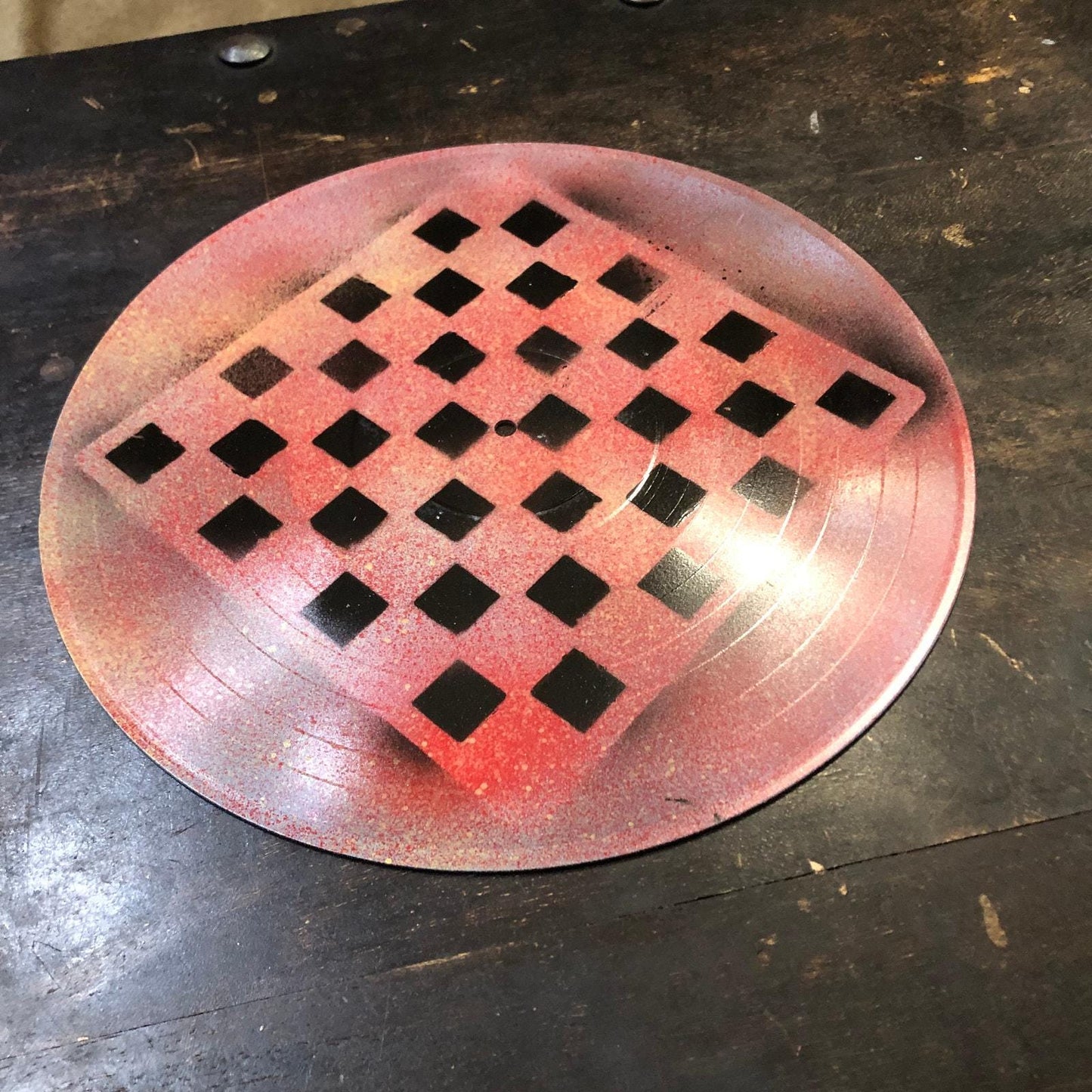 Vinyl Chess Set - Mist Red (Resin Pieces)