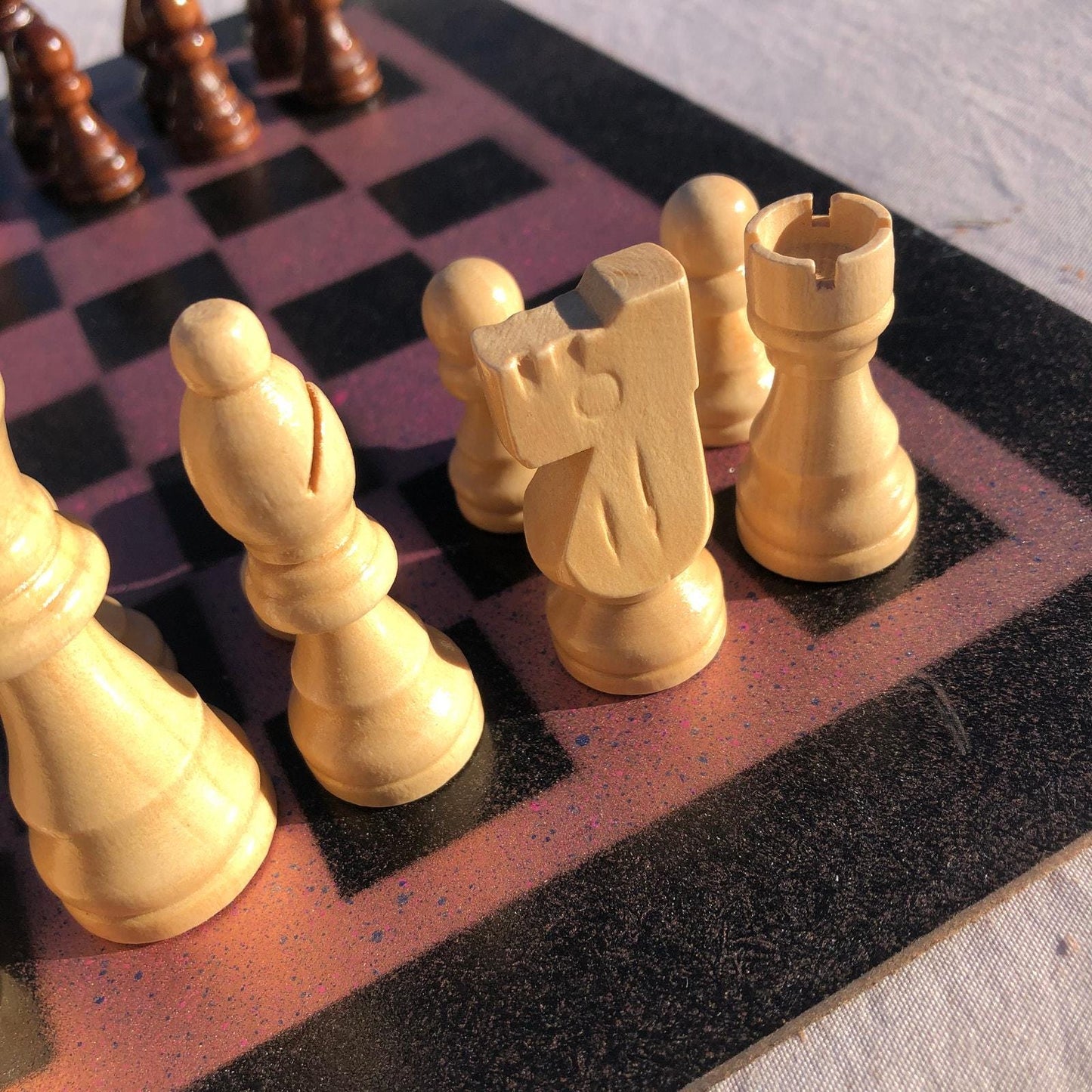 Chess Set - Violet Purple