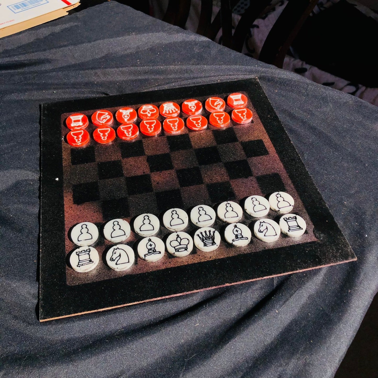 Chess Set - Coal Red Edition