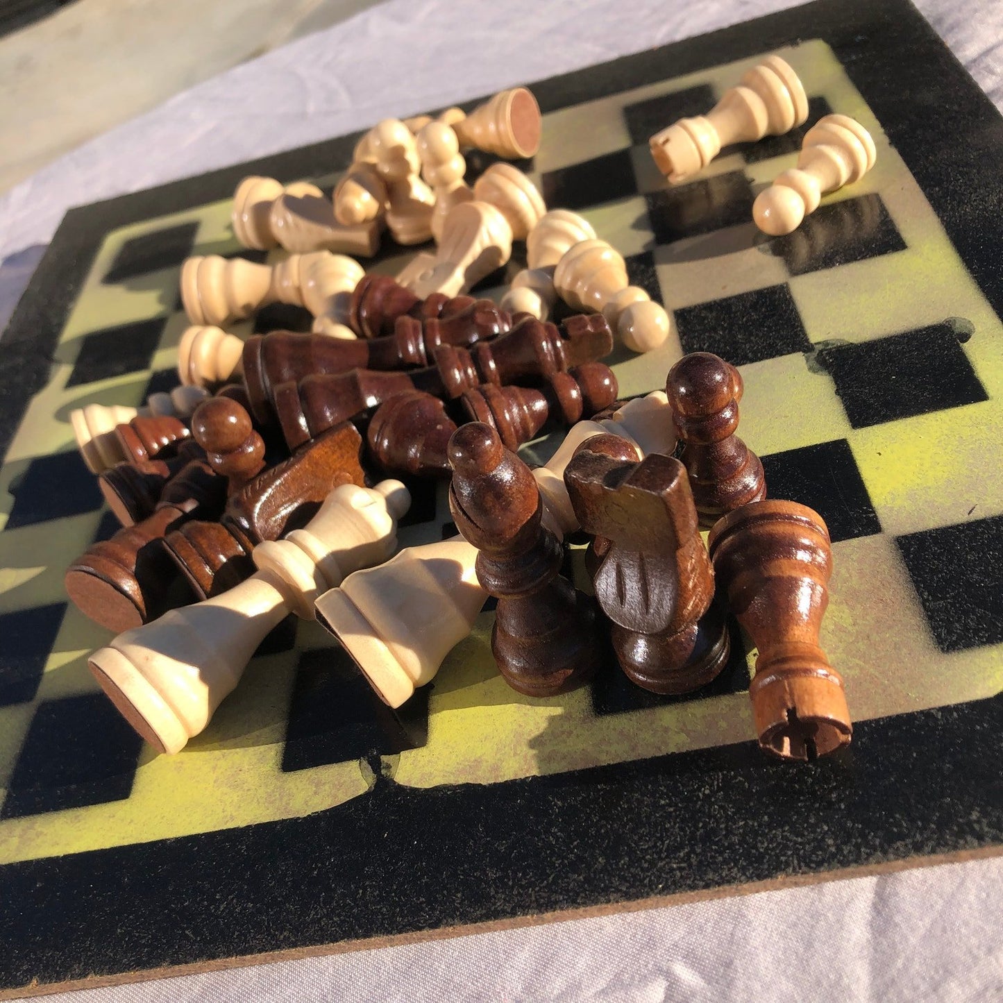 Chess Set - Dirty Green