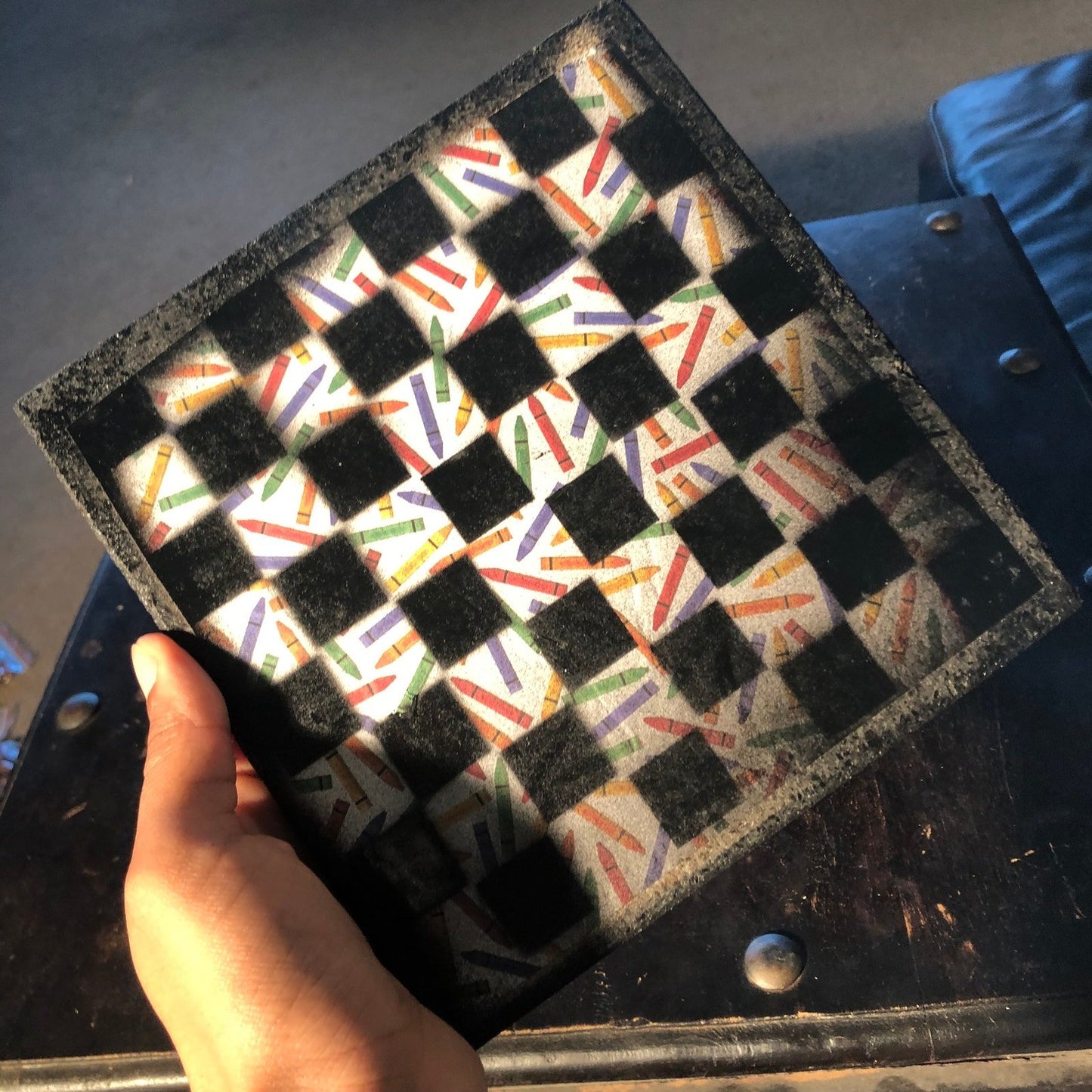 Scrapbook Chess Set - Crayons Edition