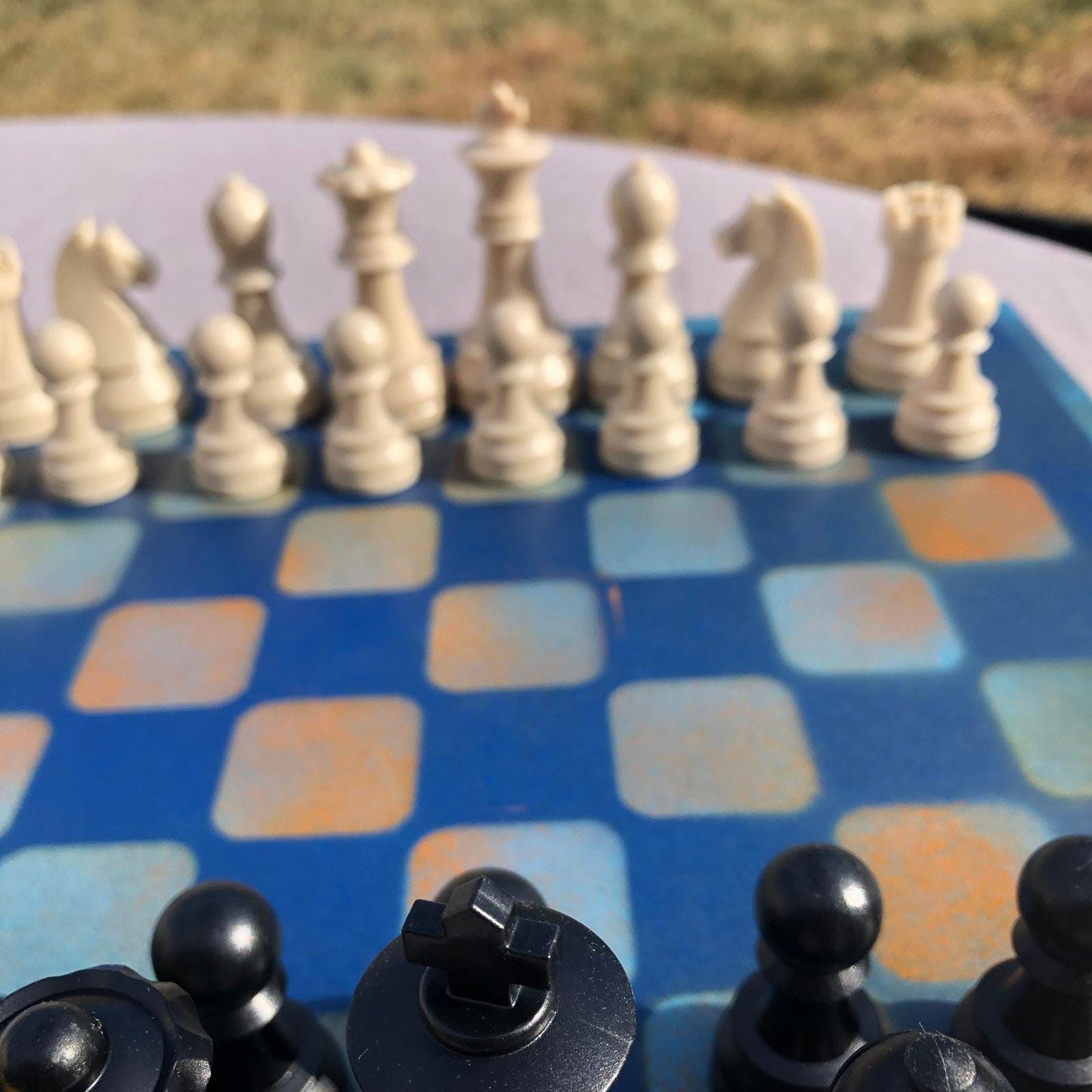 Large Chess Set - Blue Mango