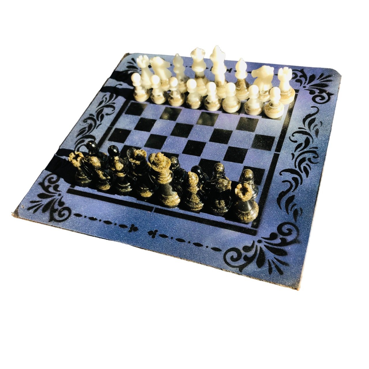 Chess Set - Drizzling Blue