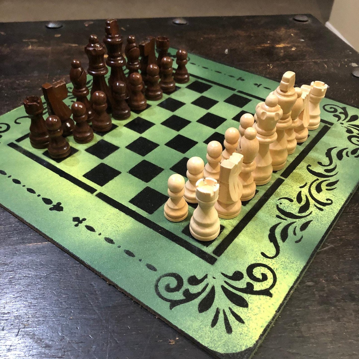 Chess Set - Green Lime Edition