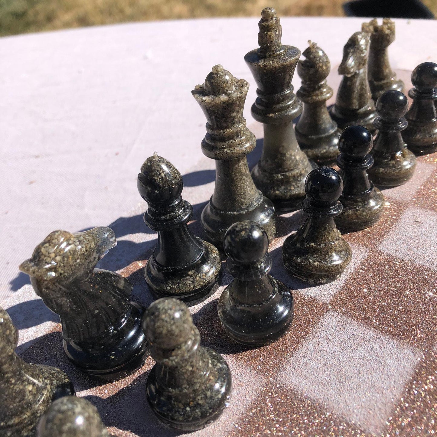 Chess Set - Sparkle Gold