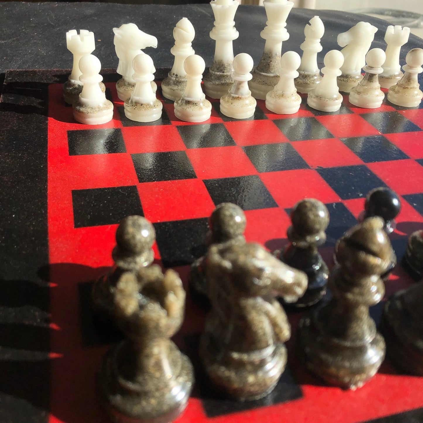 Chess Set - Red & Black