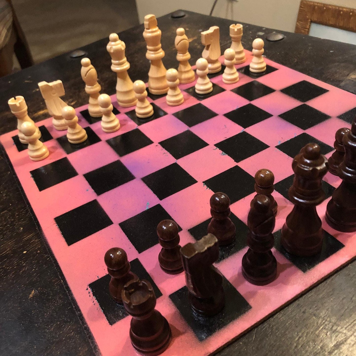 Chess Set - Sunset Pink