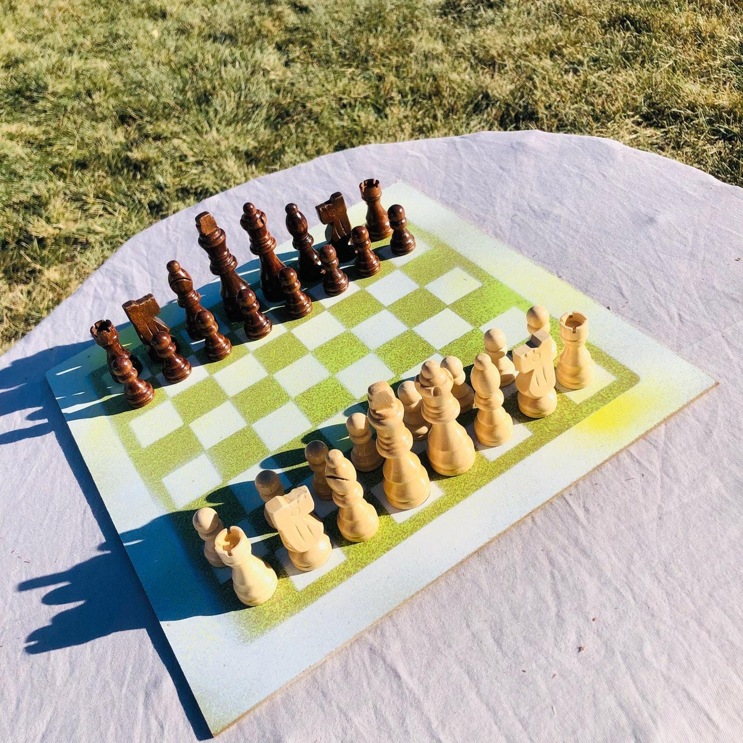 Chess Set - Yellow & White