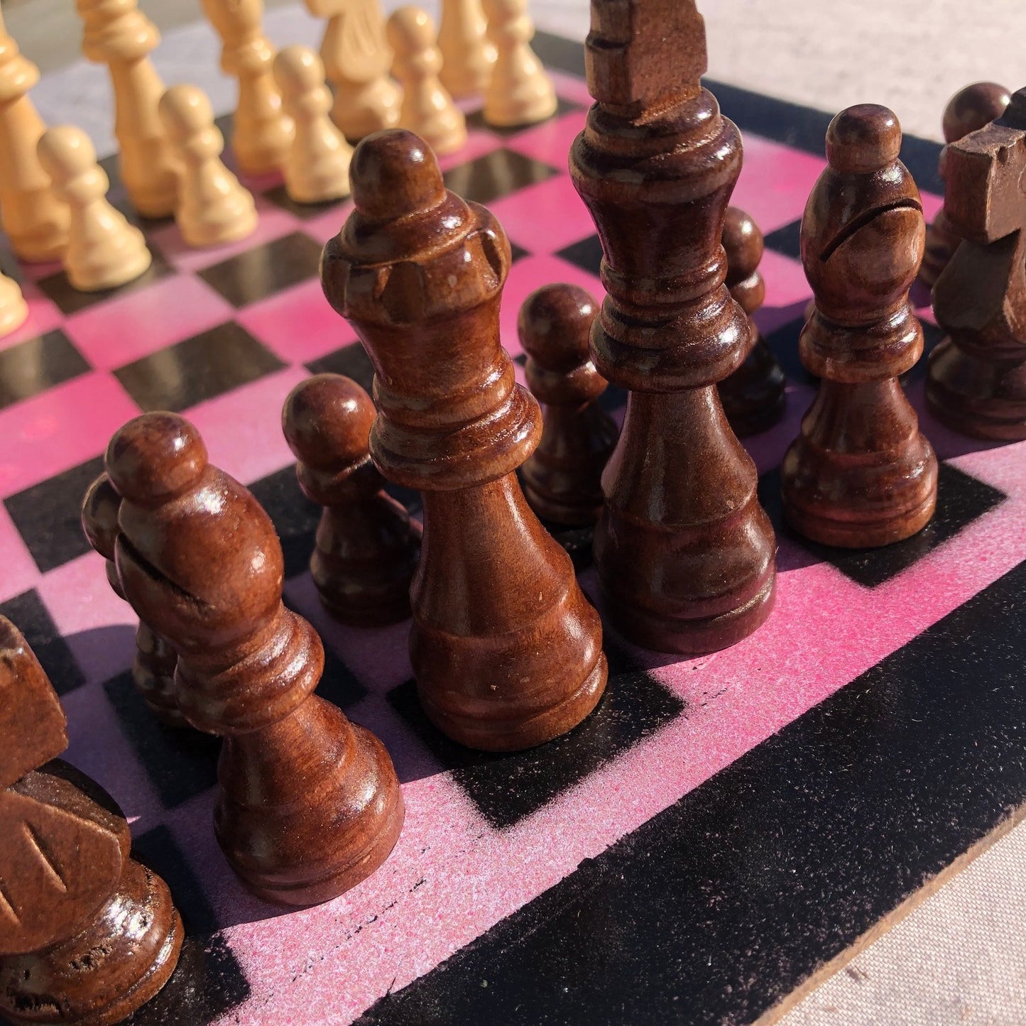 Chess Set - Classic Pink