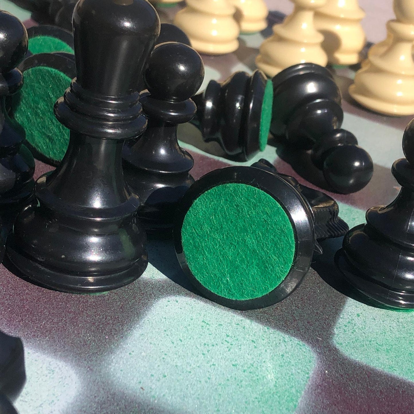 Large Chess Set - Berry Green