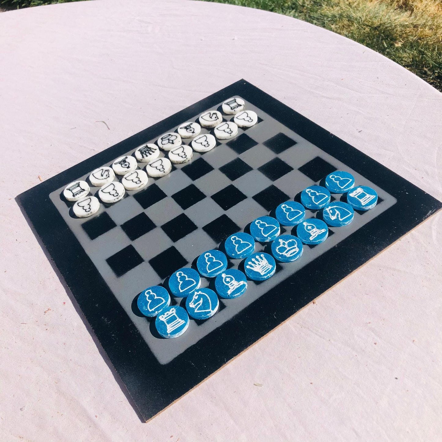 Chess Set - Slighted Blue