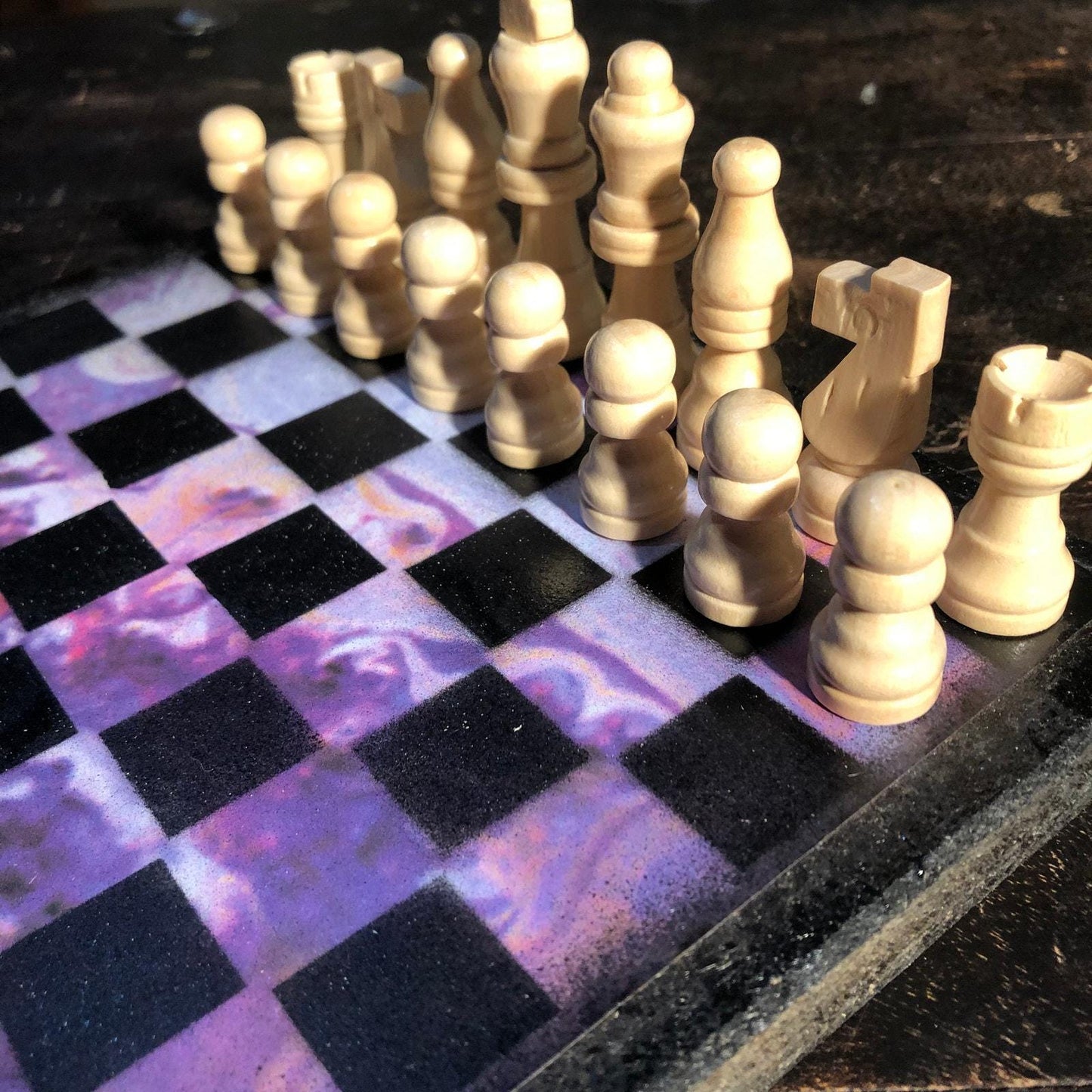 Scrapbook Chess Set - Purple Space