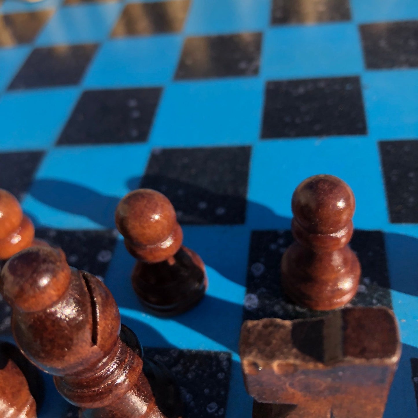 Chess Set - Beautiful Sky Blue