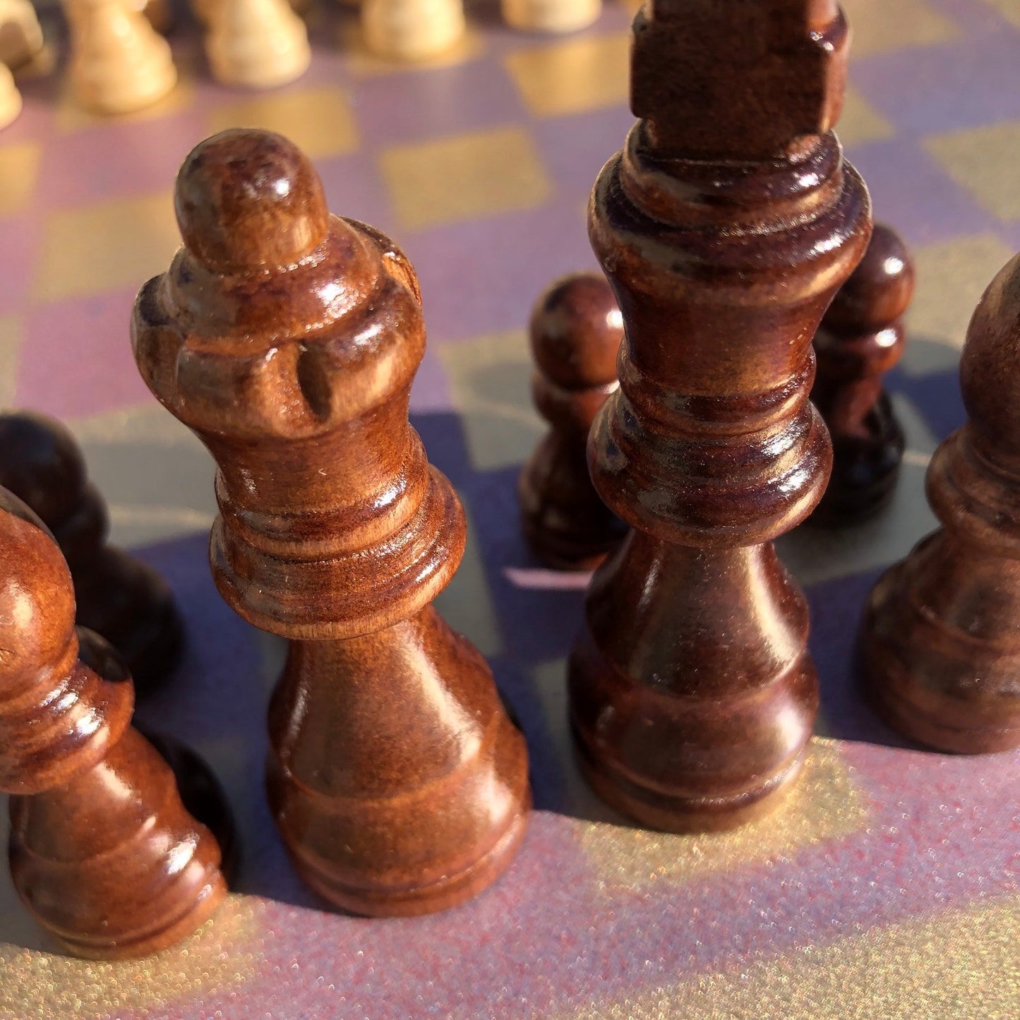 Chess Set - Purple Gold