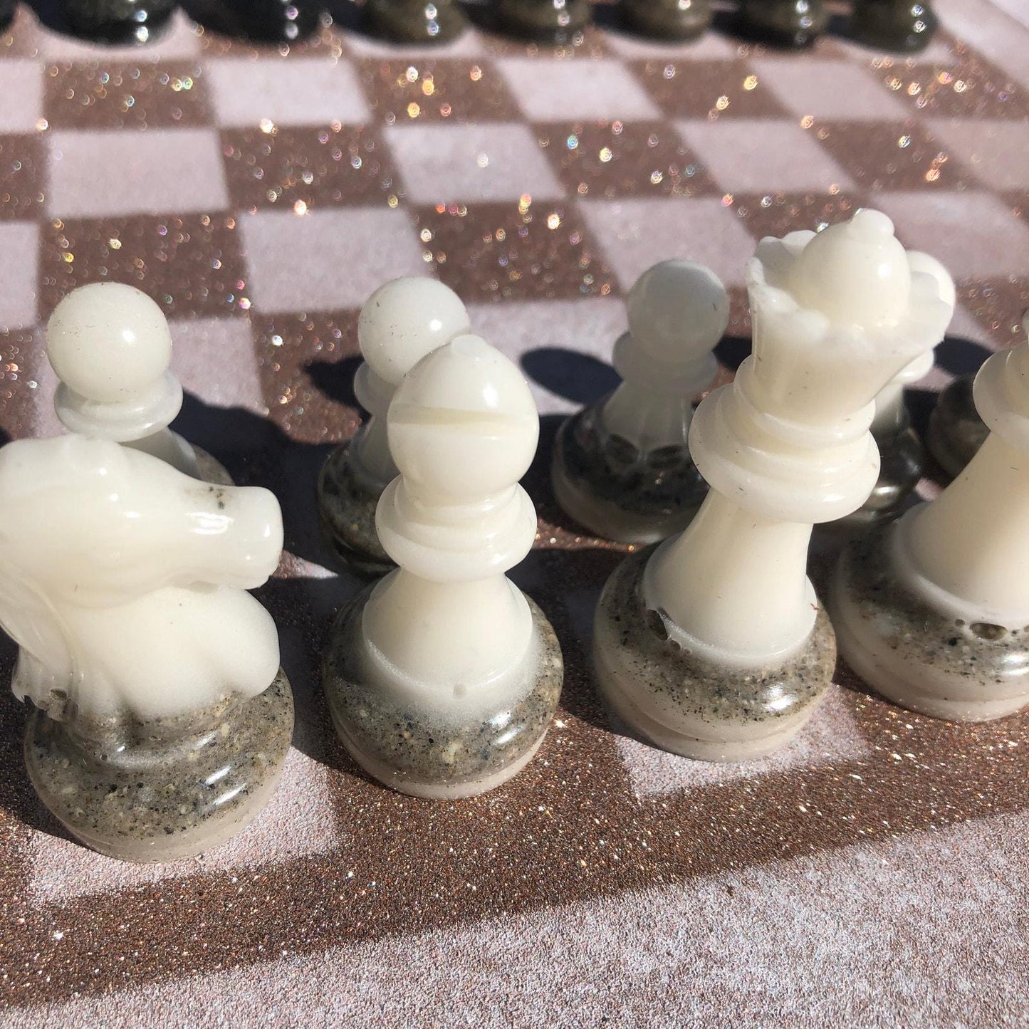 Chess Set - Sparkle Gold