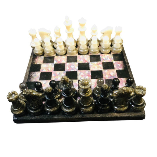 Scrapbook Chess Set - Fancy Carpet Pattern