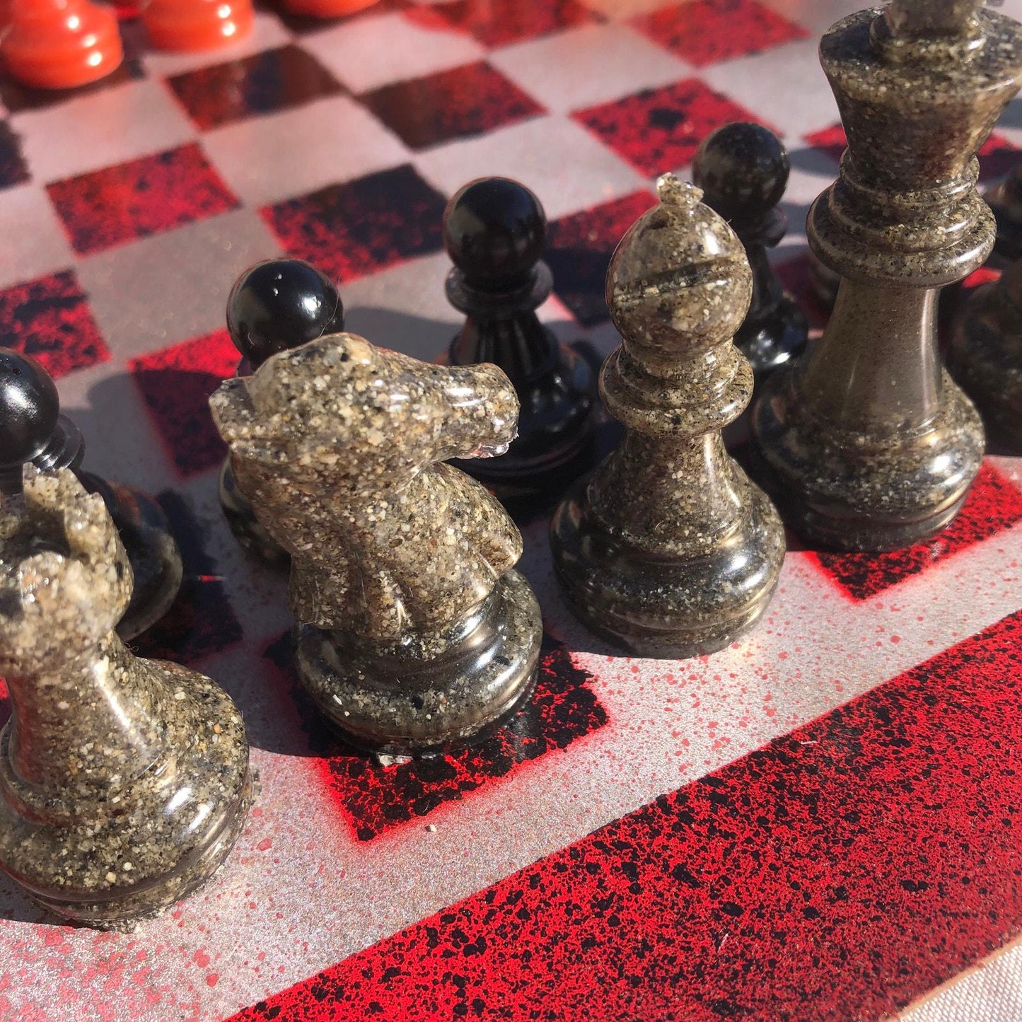 Chess Set - Golden Fire Deluxe