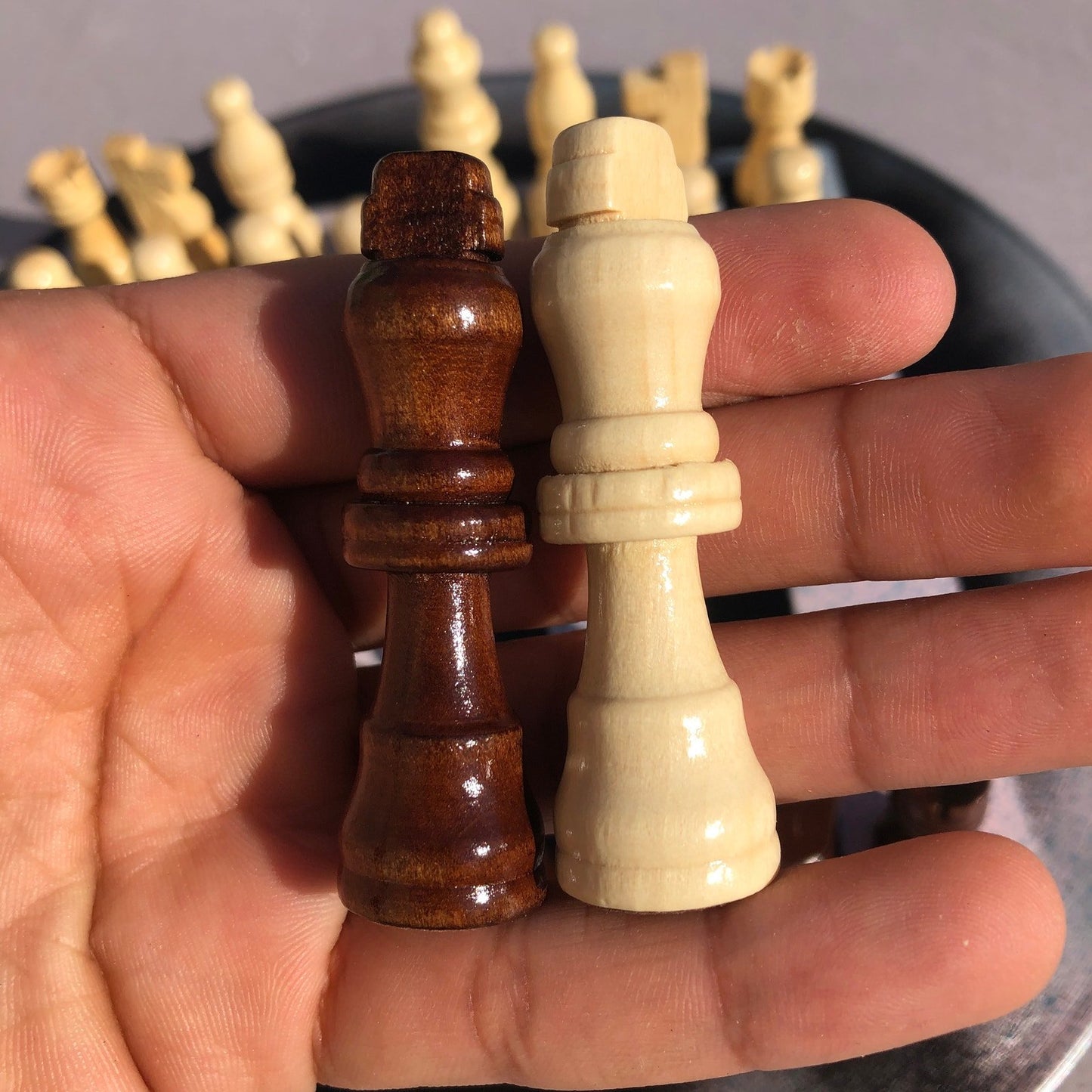 Vinyl Chess Set - Speckled Drizzle