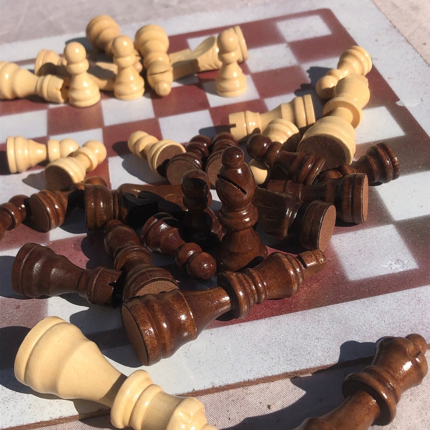 Chess Set - White Rose Gold