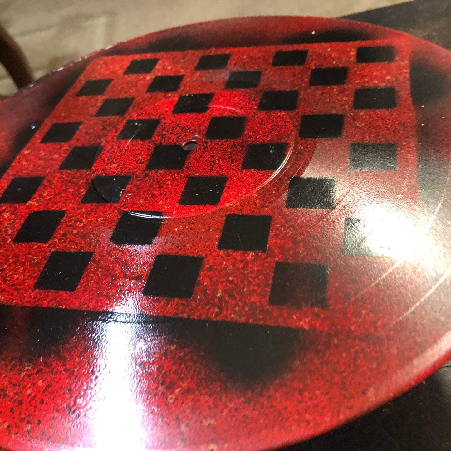 Vinyl Chess Set - Pitchfork Red (Resin Pieces)