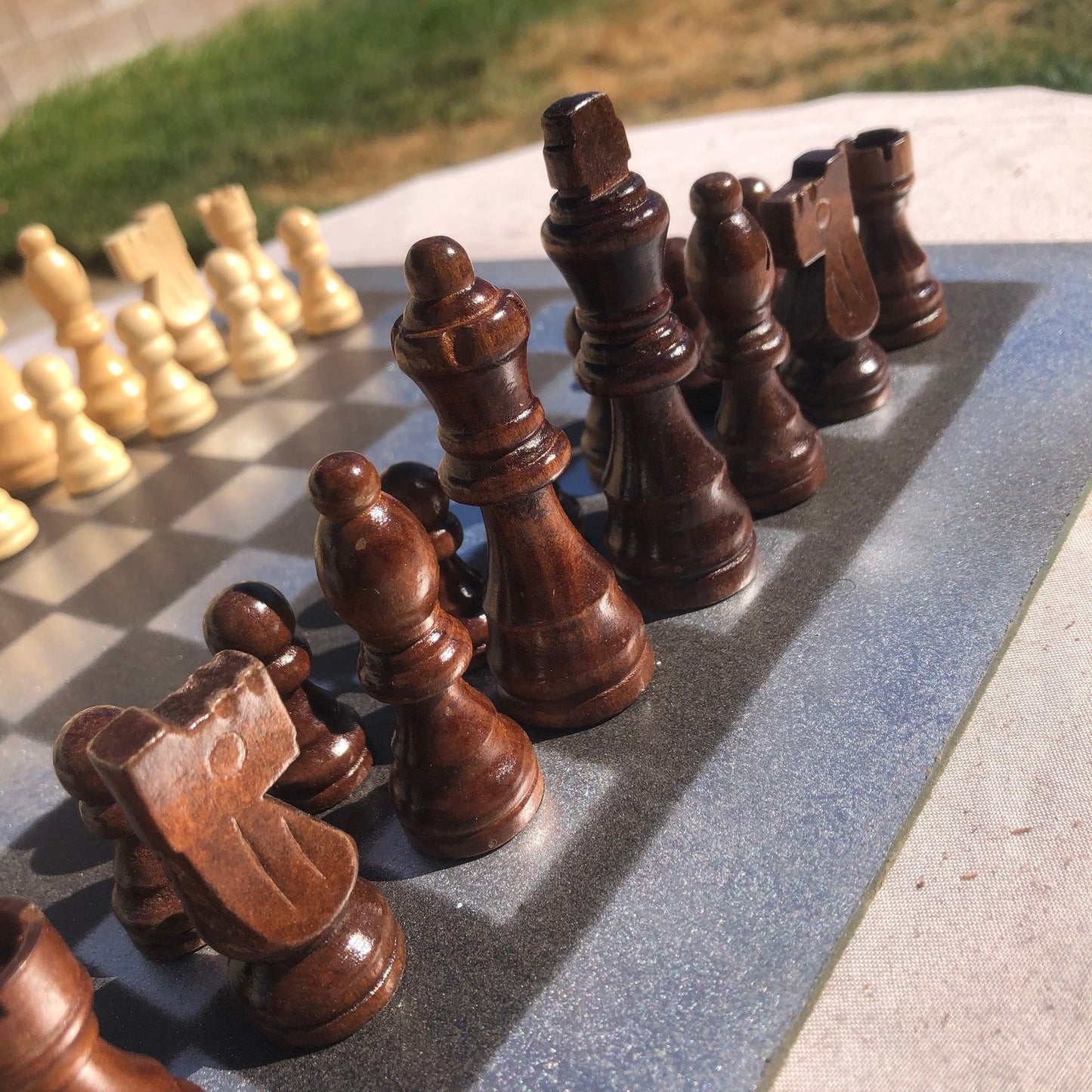 Chess Set - Silver & Black