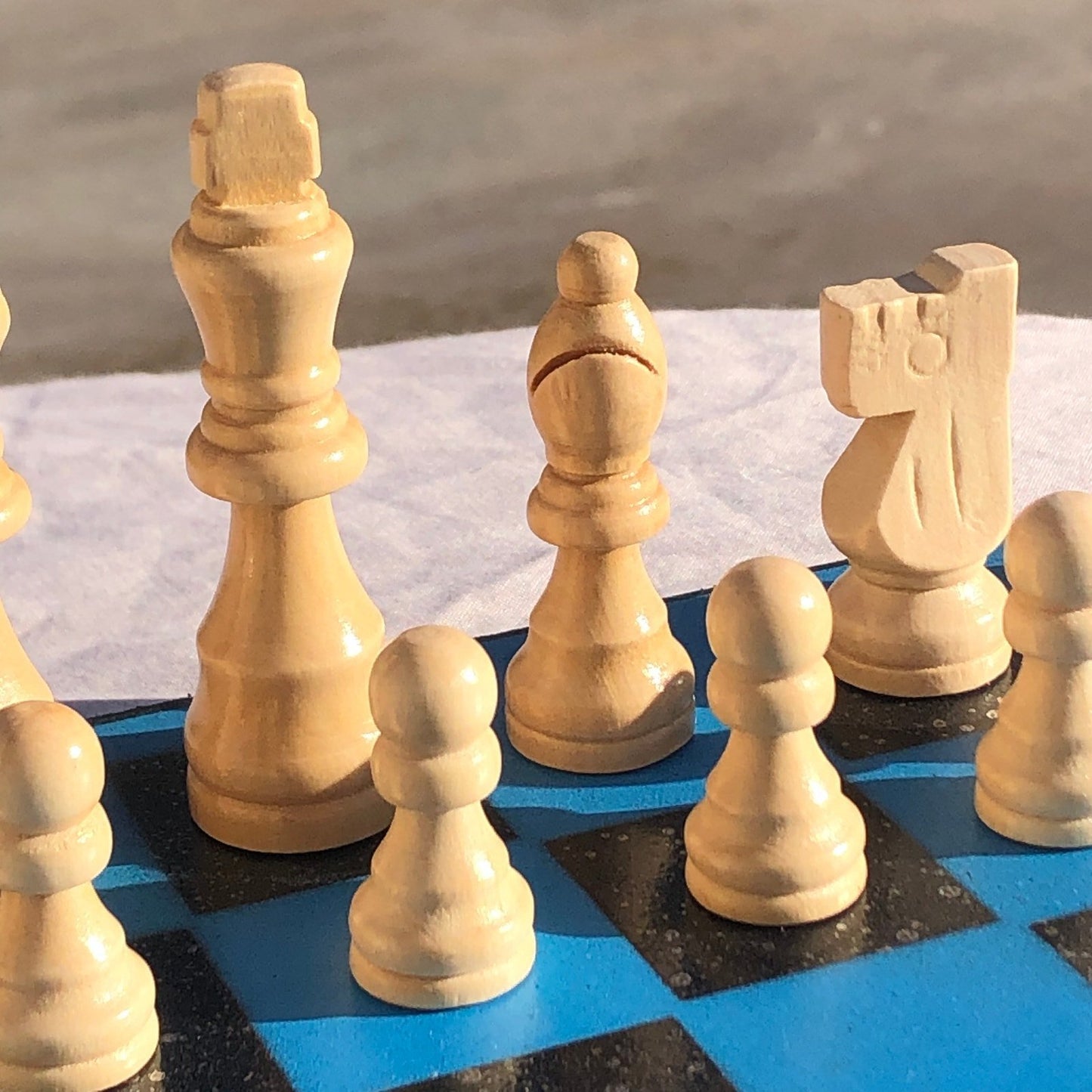 Chess Set - Beautiful Sky Blue