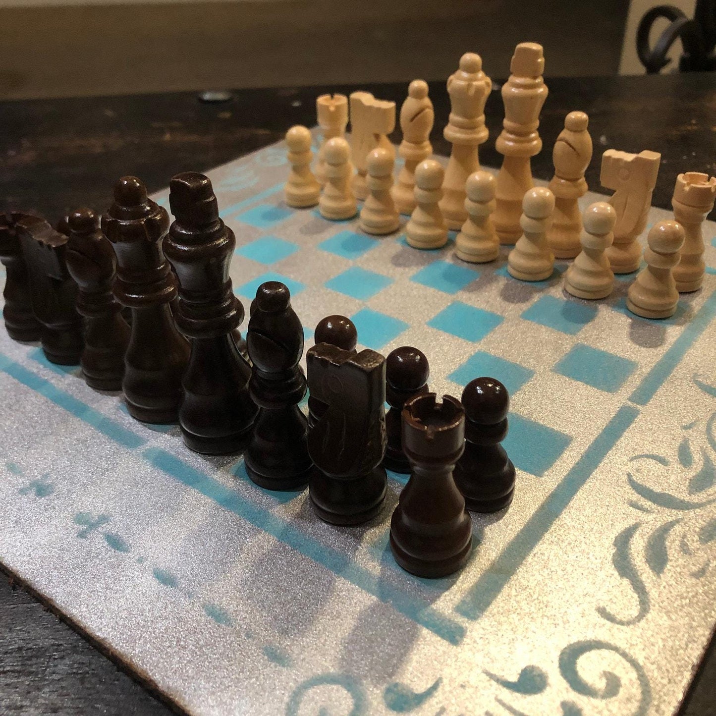 Chess Set - Gold Mint