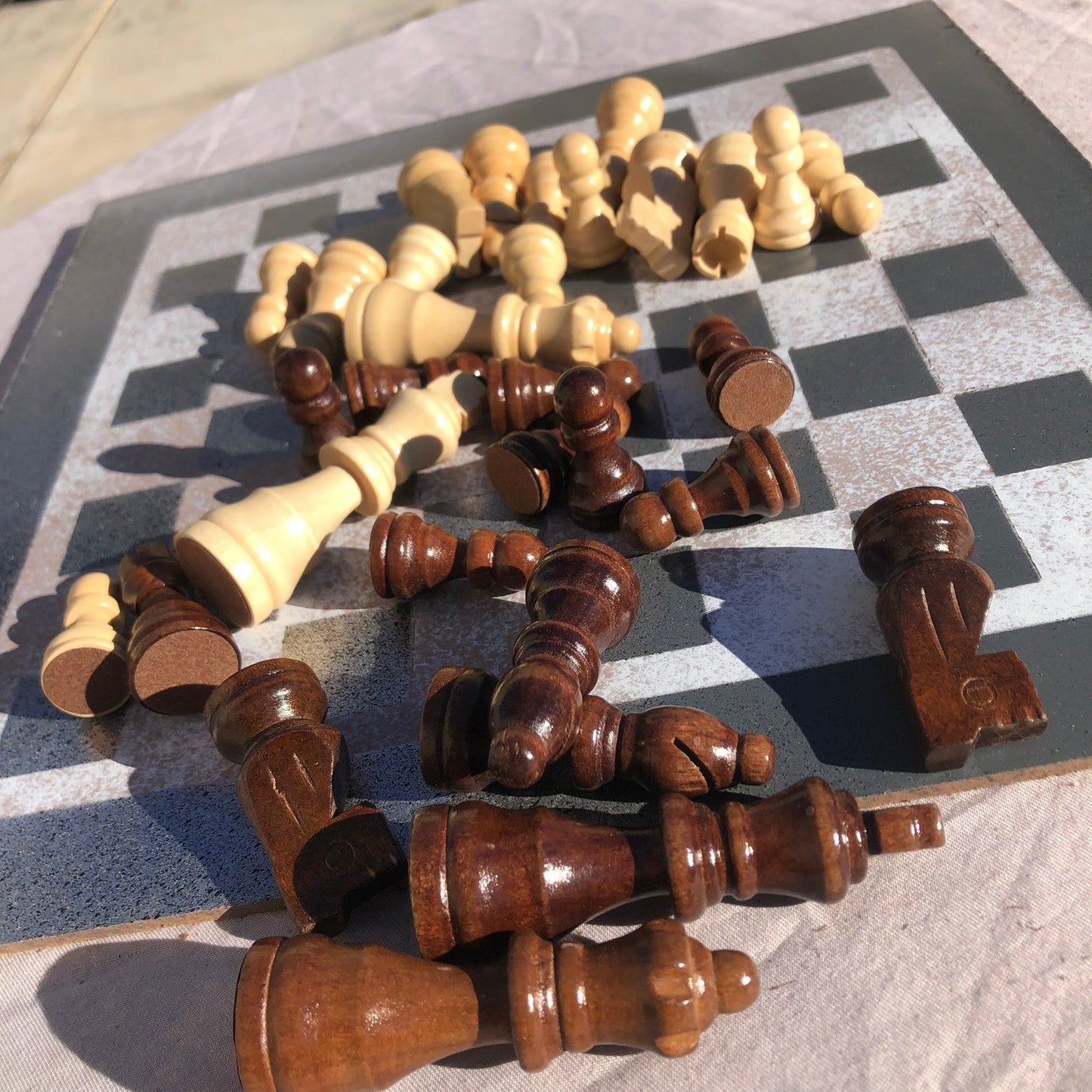 Chess Set - Tattered Gray