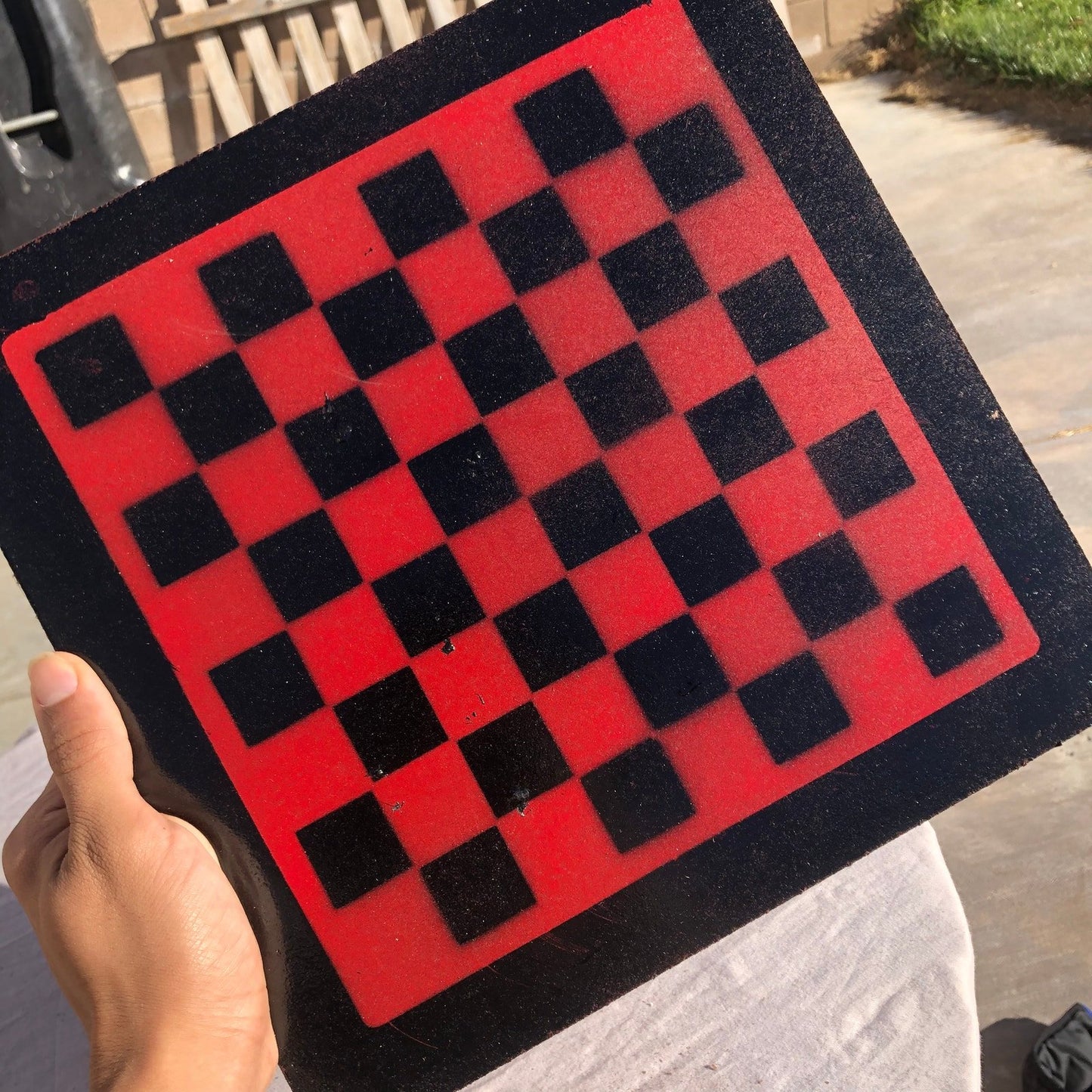 Chess Set - Red & Black