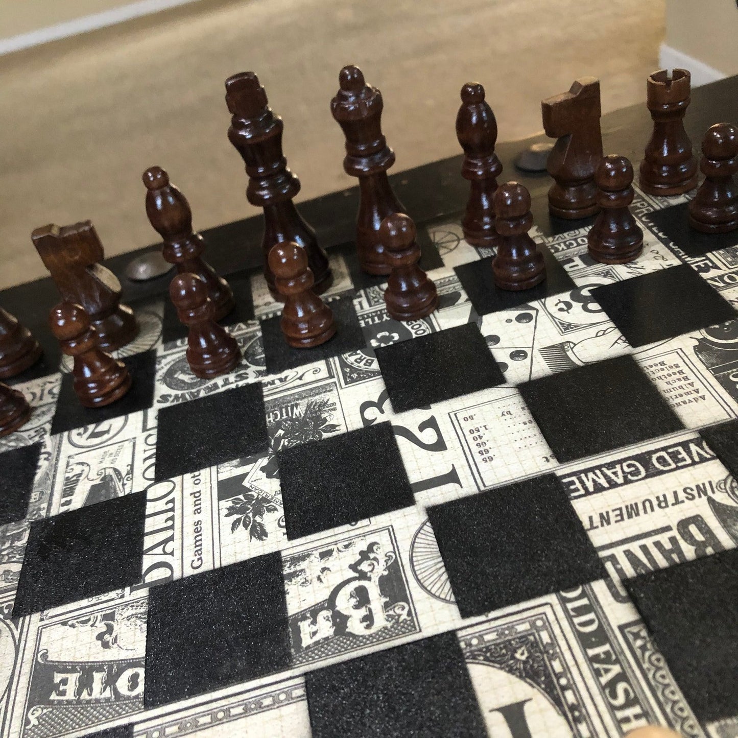 Scrapbook Chess Set - Classic Themed