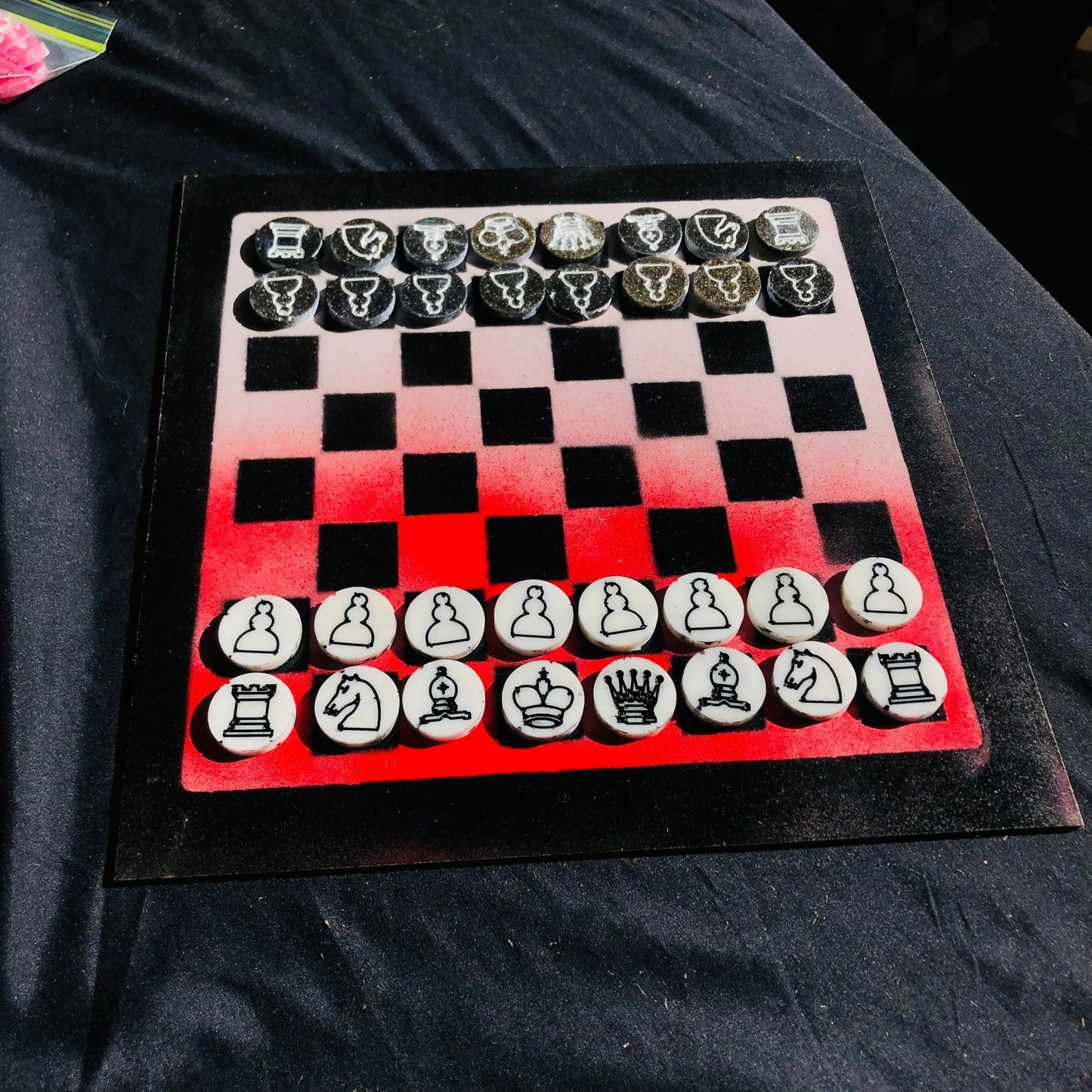 Chess Set - Racing Red