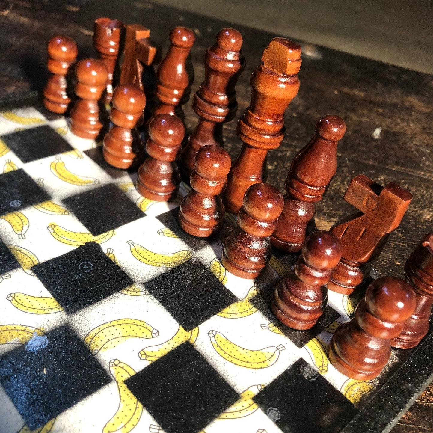 Scrapbook Chess Set - Banana Edition