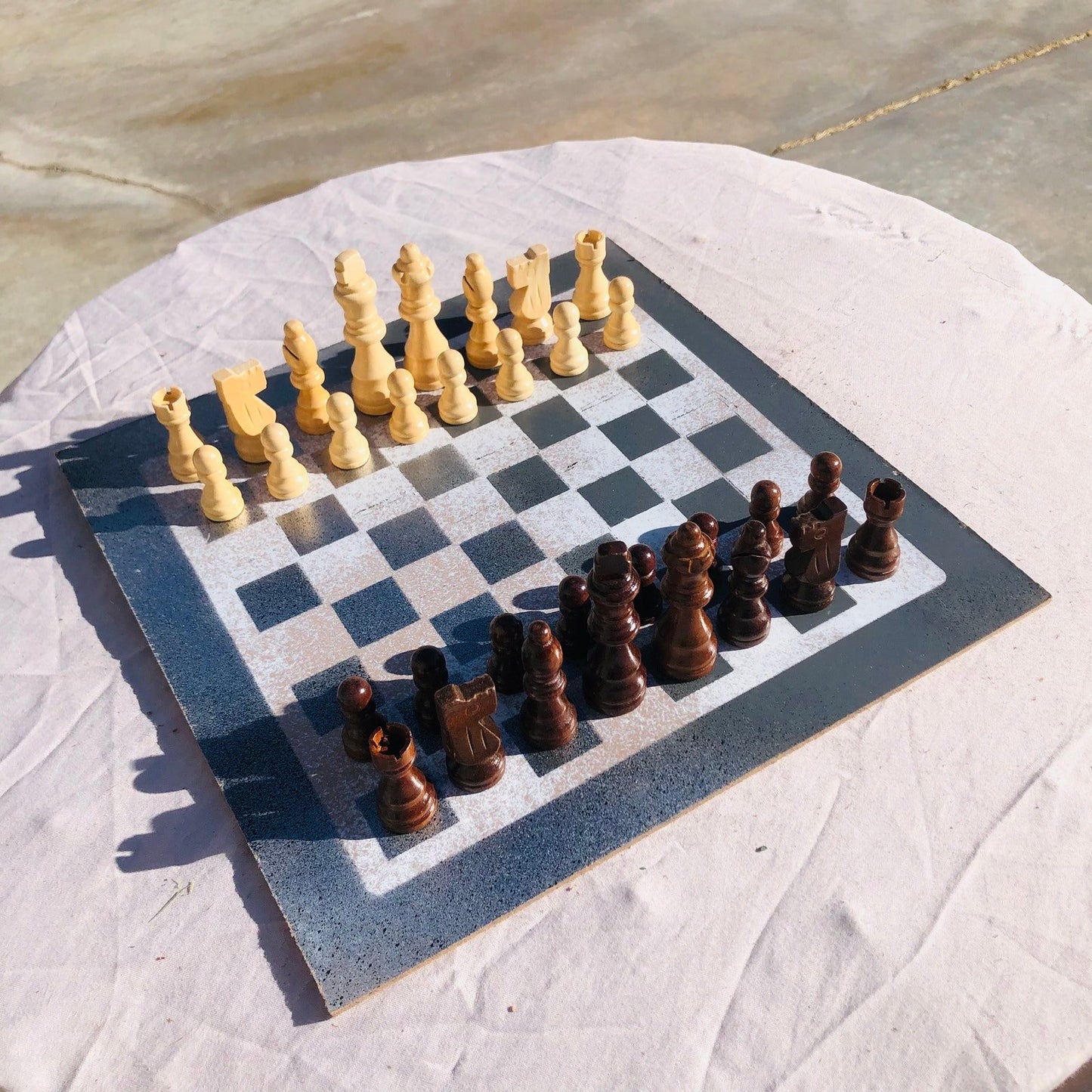 Chess Set - Tattered Gray