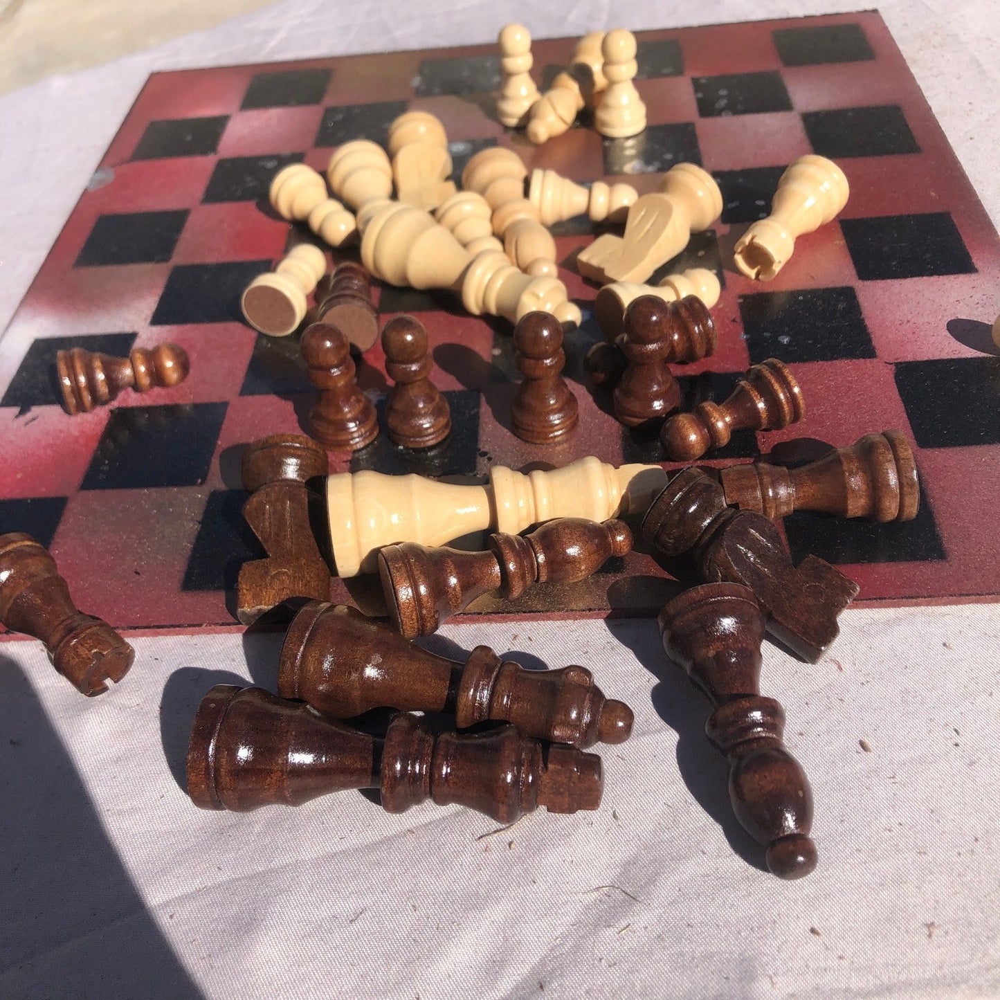 Chess Set - Red Mystic Space