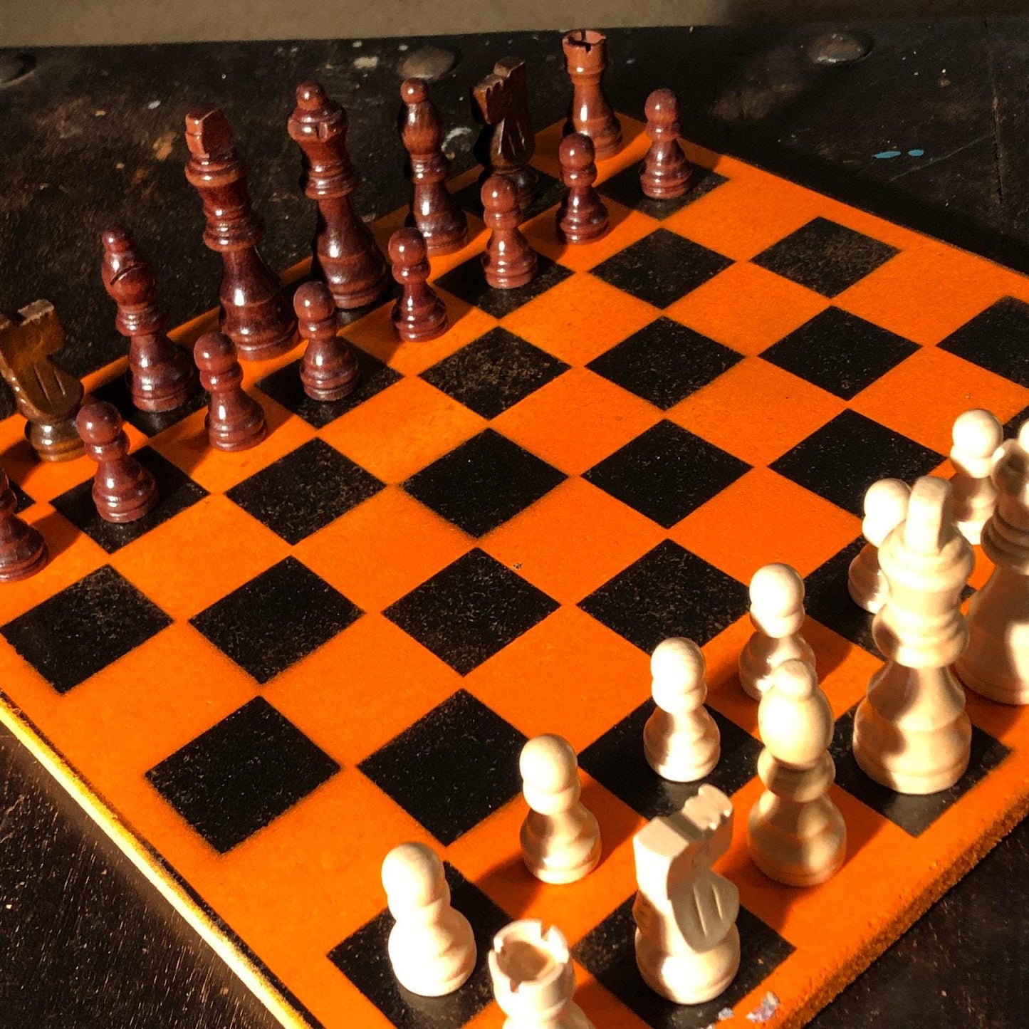 Chess Set - Halloween Orange Edition